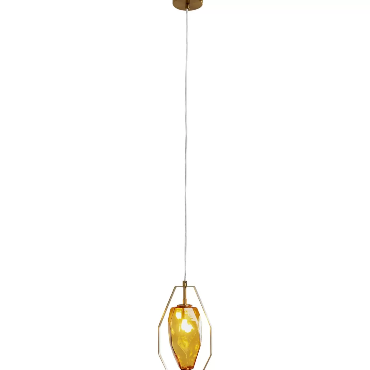 Lampada a Sospensione Diamante Fever - Design Ricercato in Ottone per Tavoli da Pranzo, KARE Collection 17 cm
