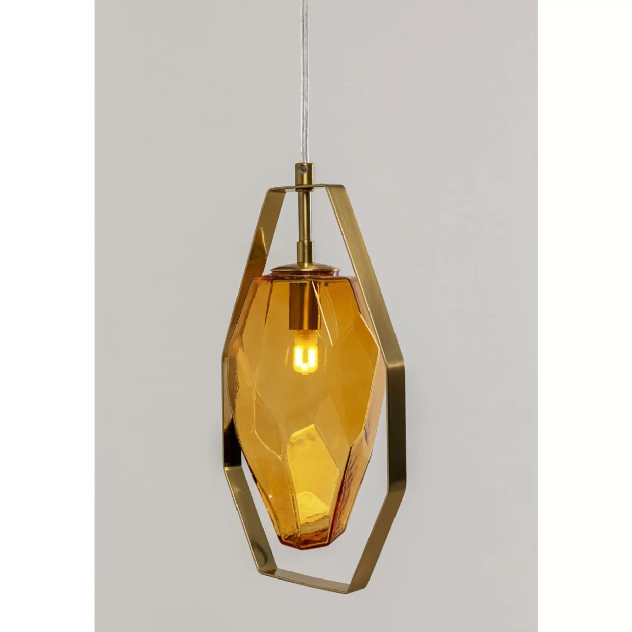 Lampada a Sospensione Diamante Fever - Design Ricercato in Ottone per Tavoli da Pranzo, KARE Collection 17 cm