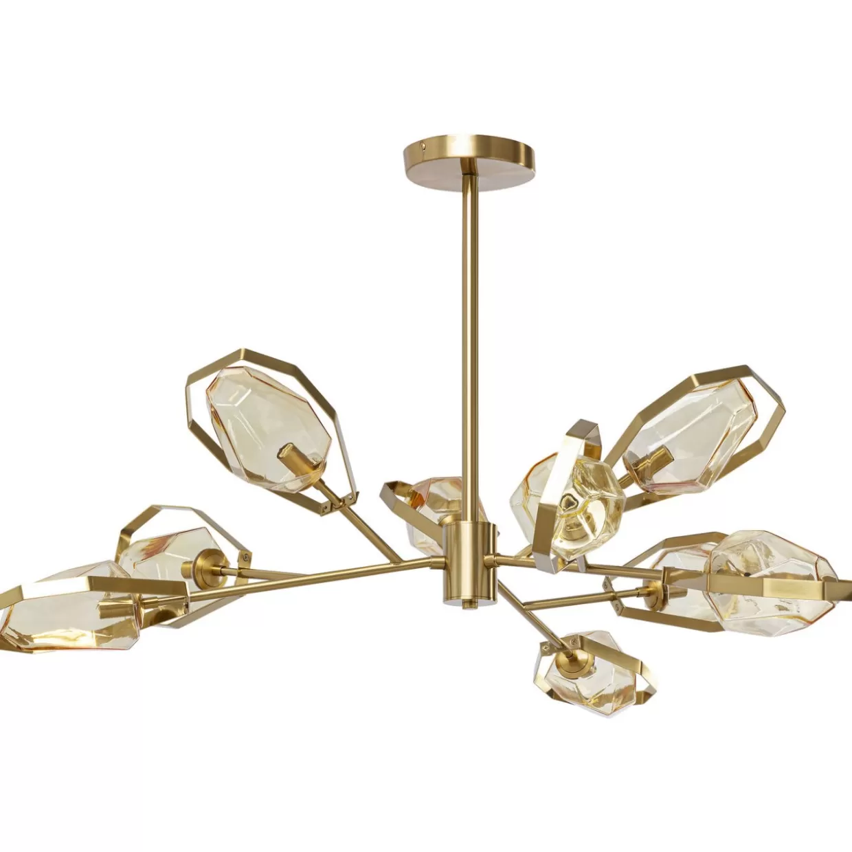 Lampada a sospensione Diamond Fever in ottone lucido - Design moderno Ø106cm KARE