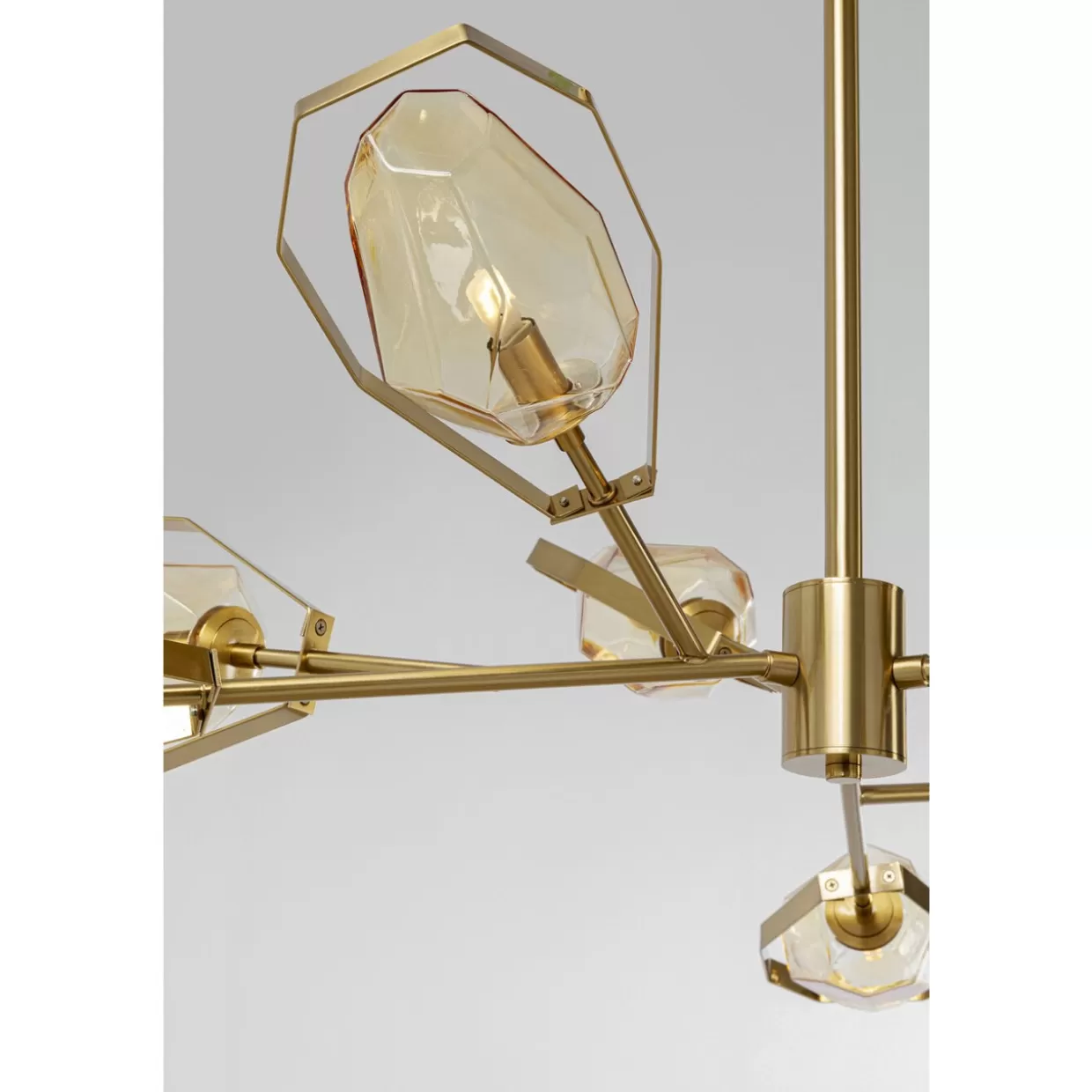Lampada a sospensione Diamond Fever in ottone lucido - Design moderno Ø106cm KARE