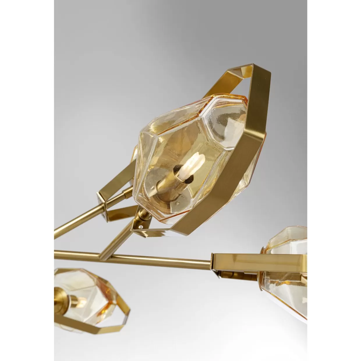 Lampada a sospensione Diamond Fever in ottone lucido - Design moderno Ø106cm KARE