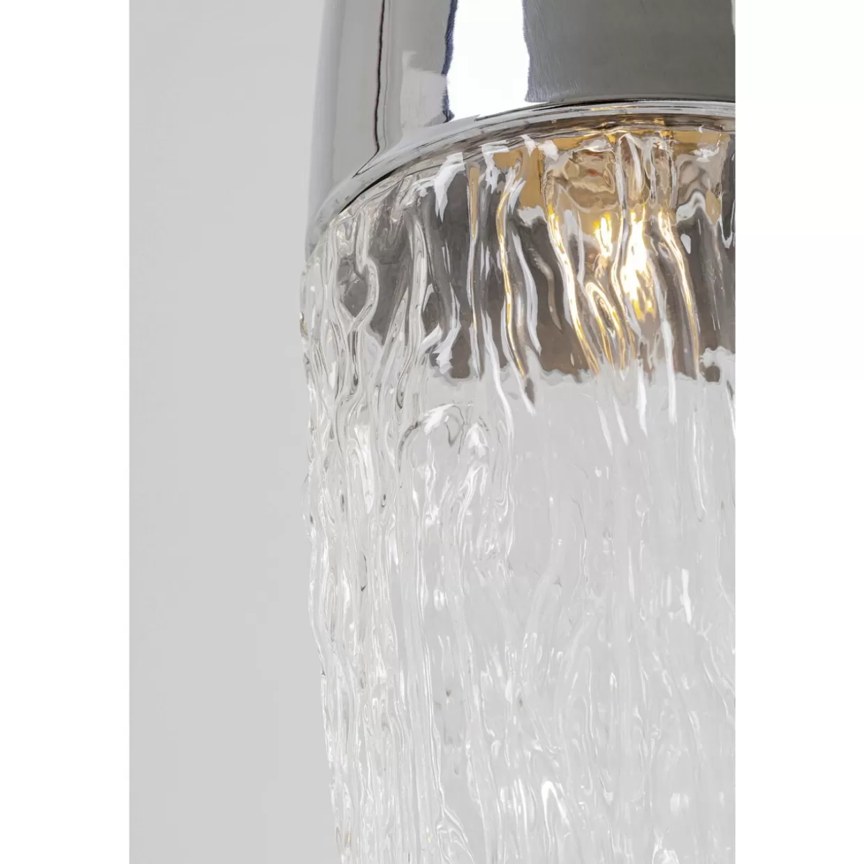 Lampada a Sospensione Elegante Cromo Ghiacciato Ø17cm - Design Moderno by KARE