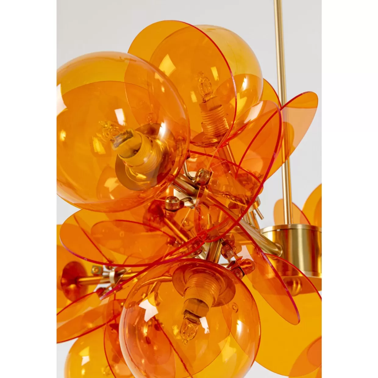 Lampadario sospeso Globo Amber 79 cm - Design moderno in vetro ambrato | KARE DESIGN