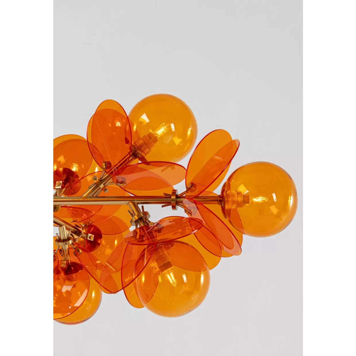Lampadario sospeso Globo Amber 79 cm - Design moderno in vetro ambrato | KARE DESIGN