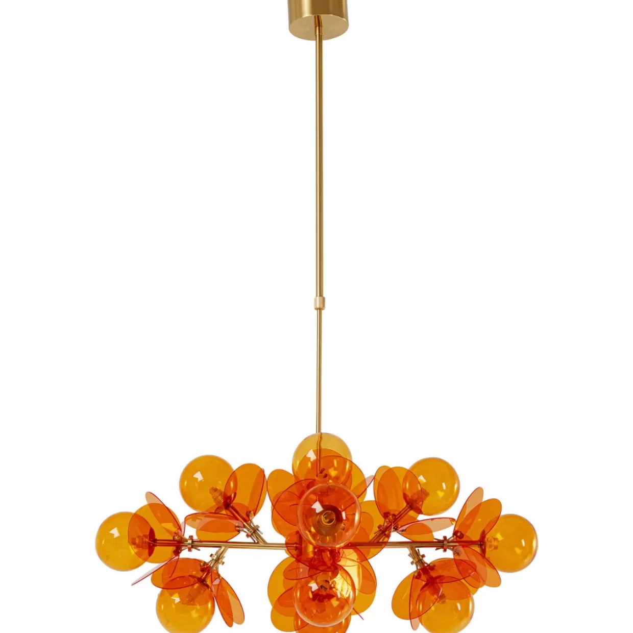Lampadario sospeso Globo Amber 79 cm - Design moderno in vetro ambrato | KARE DESIGN