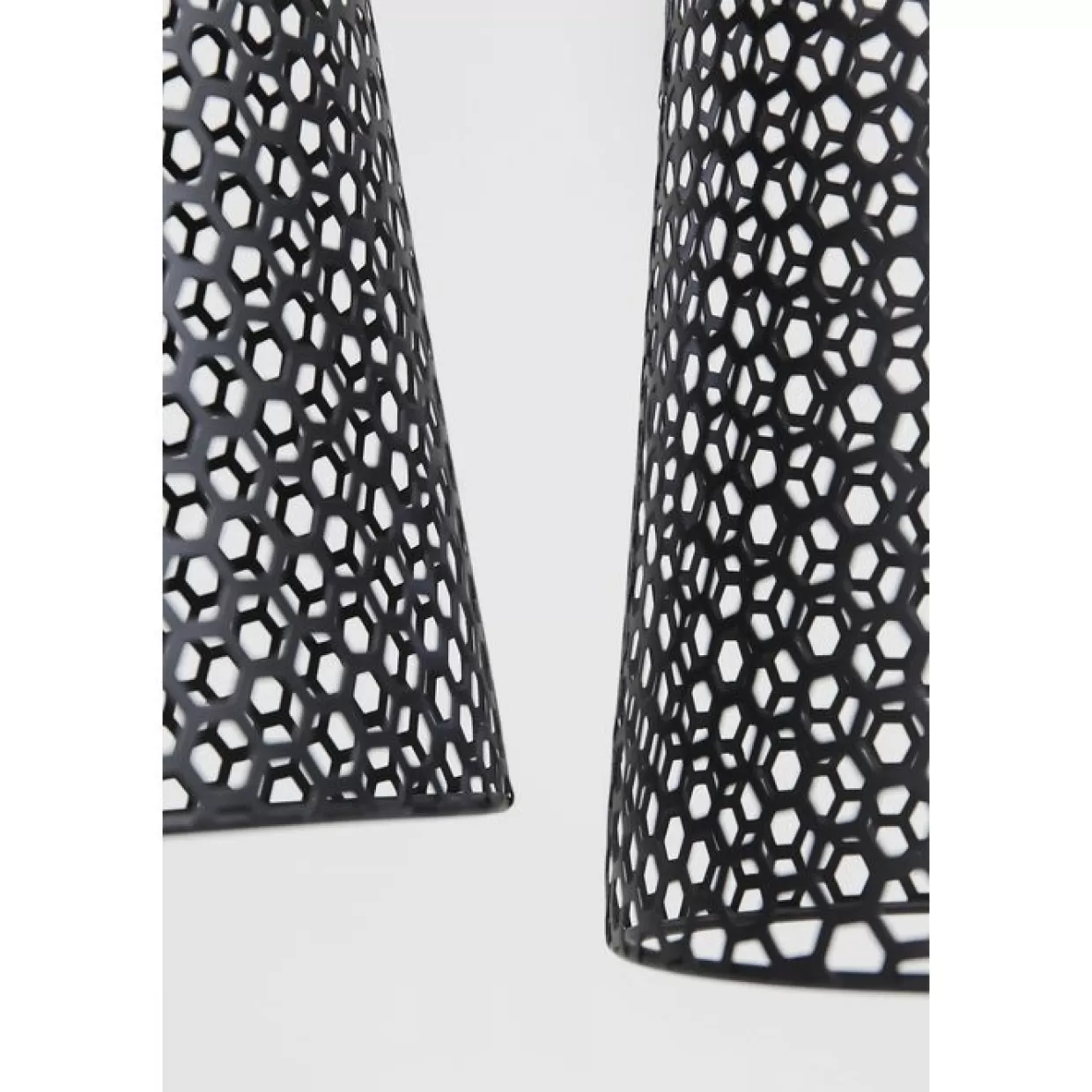 Plafoniera Elegante Design Moderno in Nero Opaco - Lampada Sospesa Cinque | KARE Collezione
