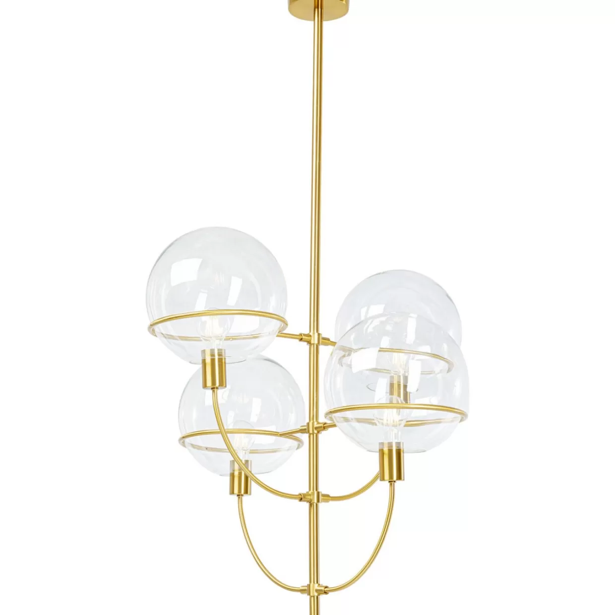 Lampada Sospesa KARE a 4 Luci - Lanterna Vintage in Ottono Invecchiato per Atmosfere Industriali Chic