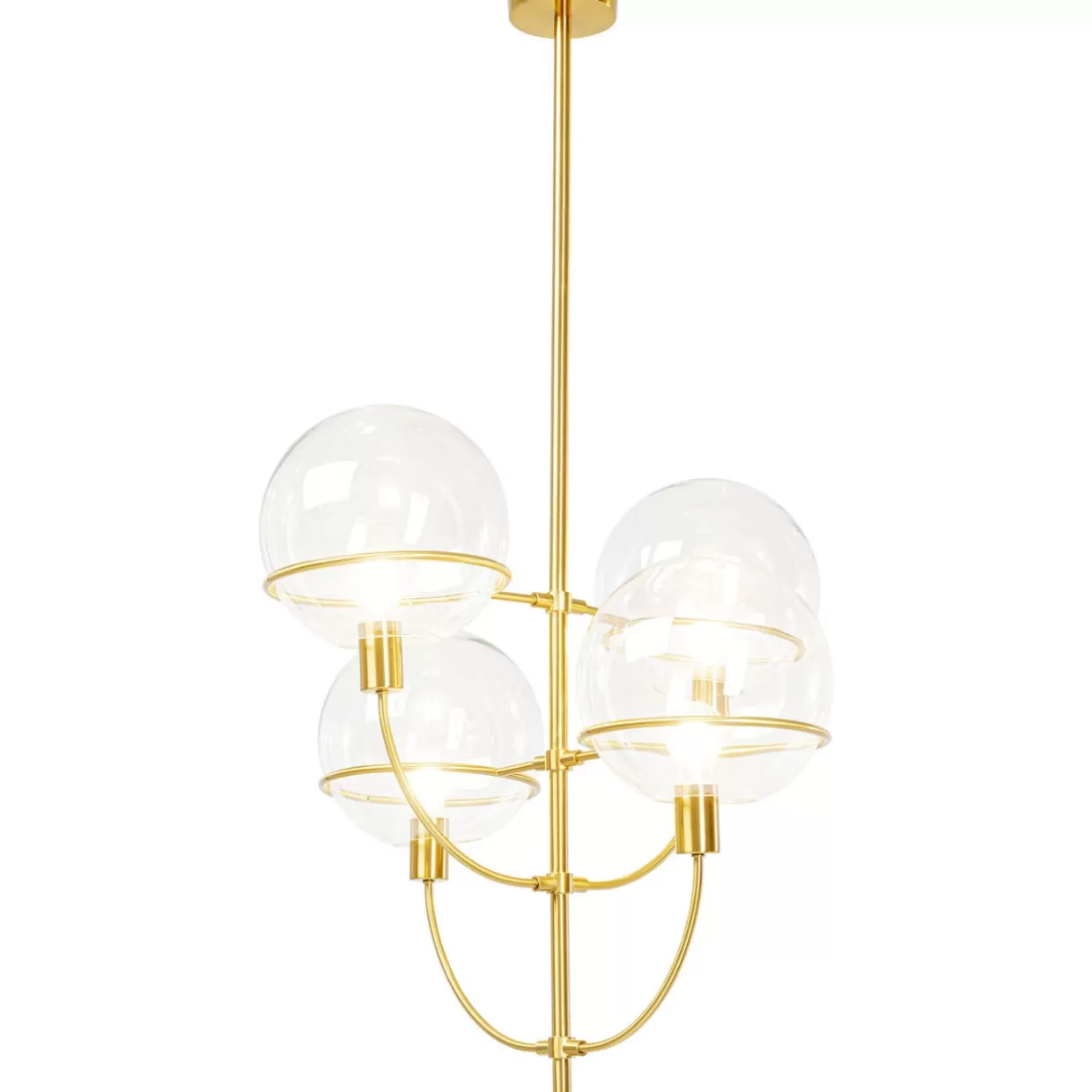 Lampada Sospesa KARE a 4 Luci - Lanterna Vintage in Ottono Invecchiato per Atmosfere Industriali Chic