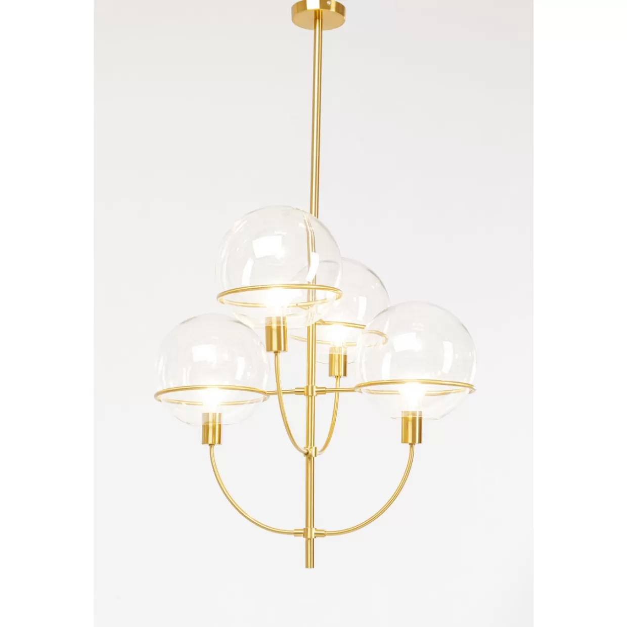 Lampada Sospesa KARE a 4 Luci - Lanterna Vintage in Ottono Invecchiato per Atmosfere Industriali Chic