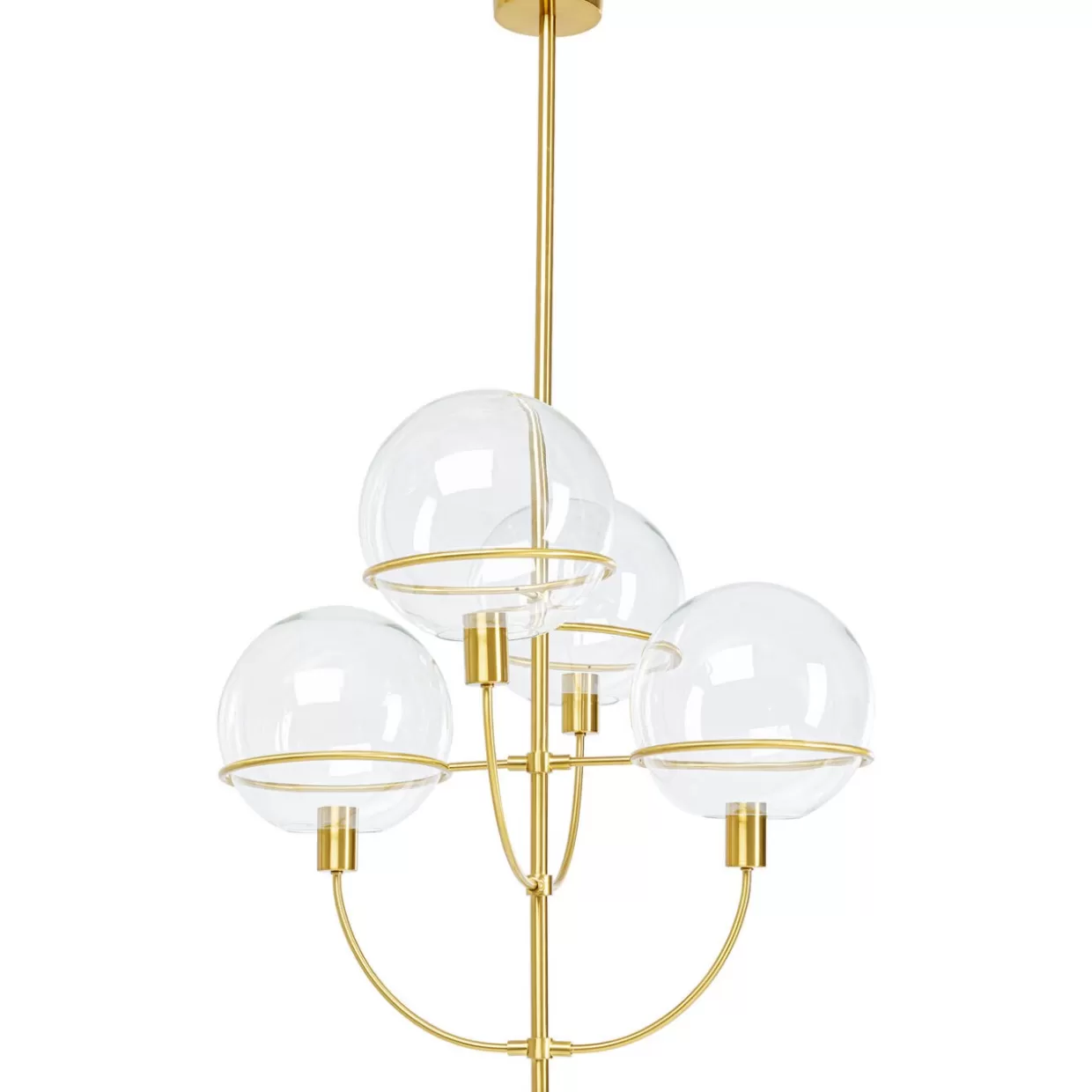 Lampada Sospesa KARE a 4 Luci - Lanterna Vintage in Ottono Invecchiato per Atmosfere Industriali Chic