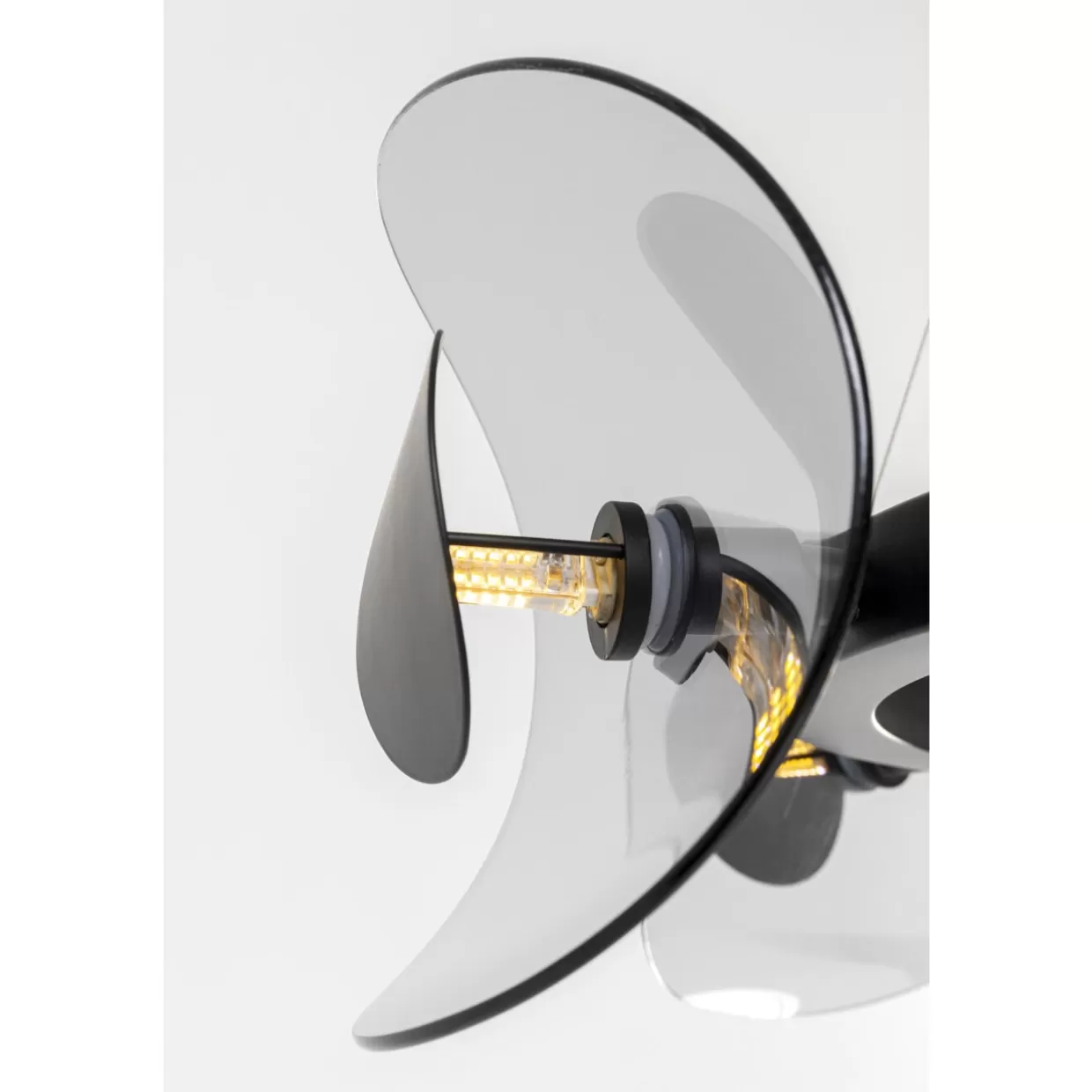 Lampada a sospensione Mariposa KARE Design - Elegante modello fumé nero con struttura da 81 cm