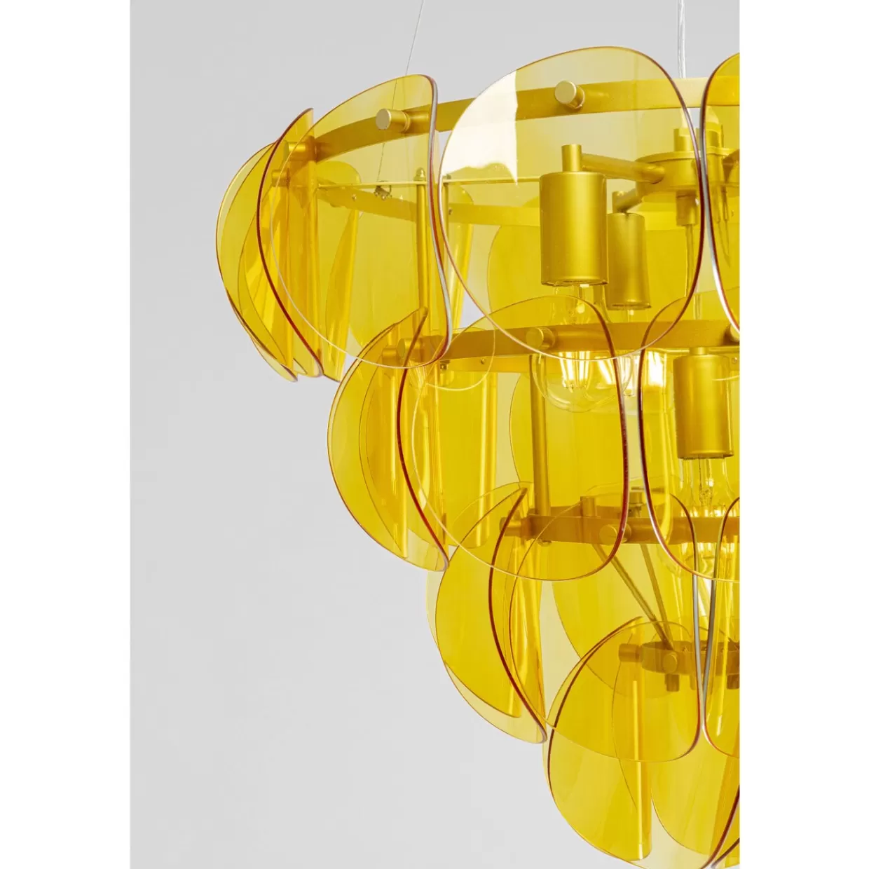 Lampada a Sospensione Design Avanguardia - Mariposa Tre Cerchi in Ottone con Diametro 60cm, Illuminazione Elegante per Interni KARE