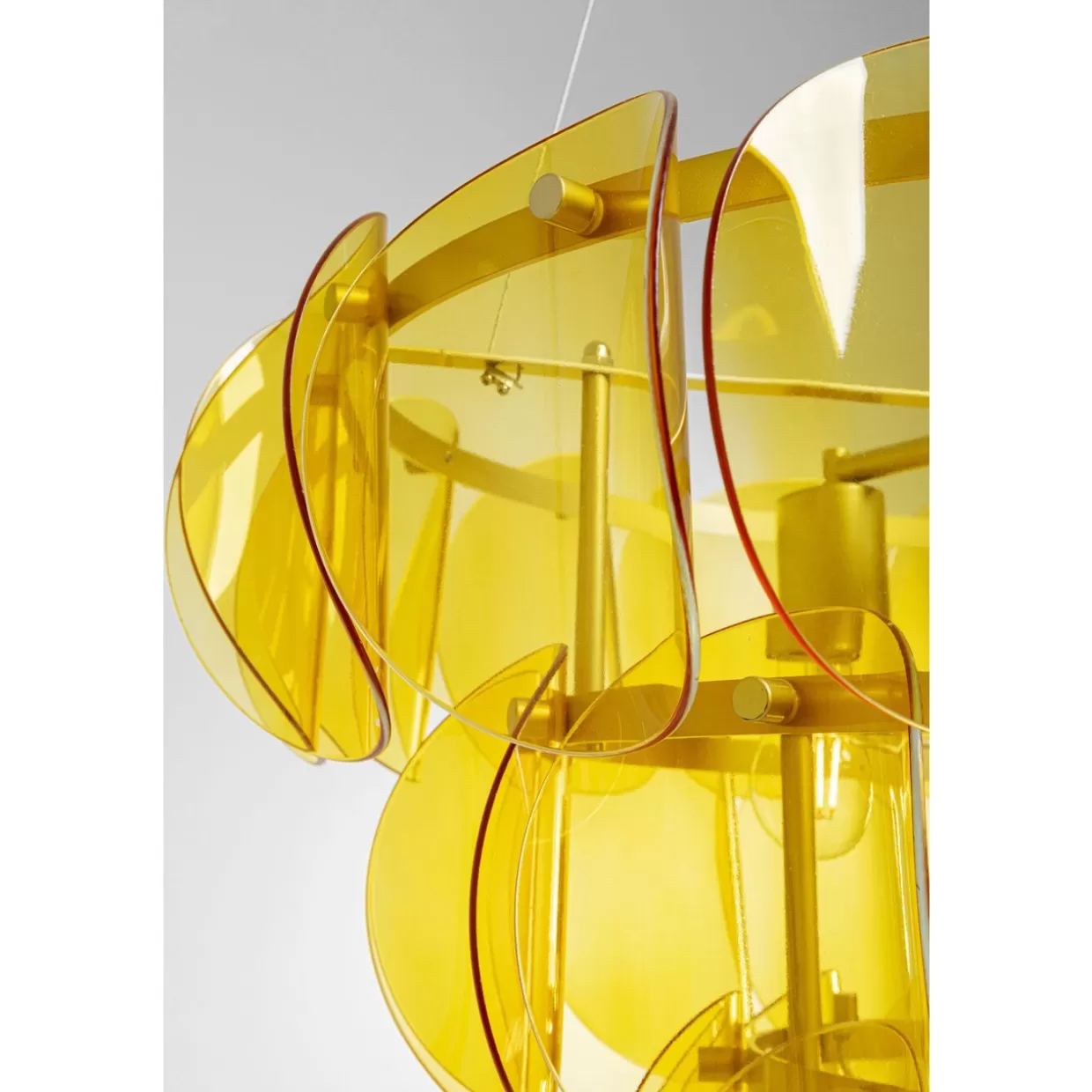Lampada a Sospensione Design Avanguardia - Mariposa Tre Cerchi in Ottone con Diametro 60cm, Illuminazione Elegante per Interni KARE