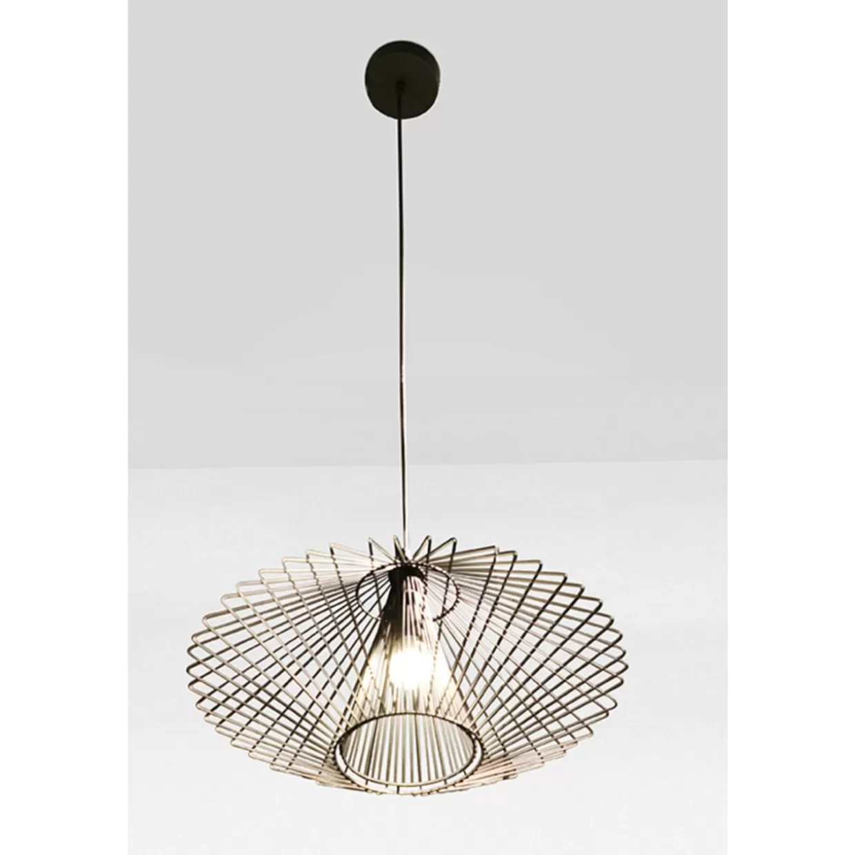 Lampada sospesa moderna KARE Modo Filo - Cerchio nero per interni