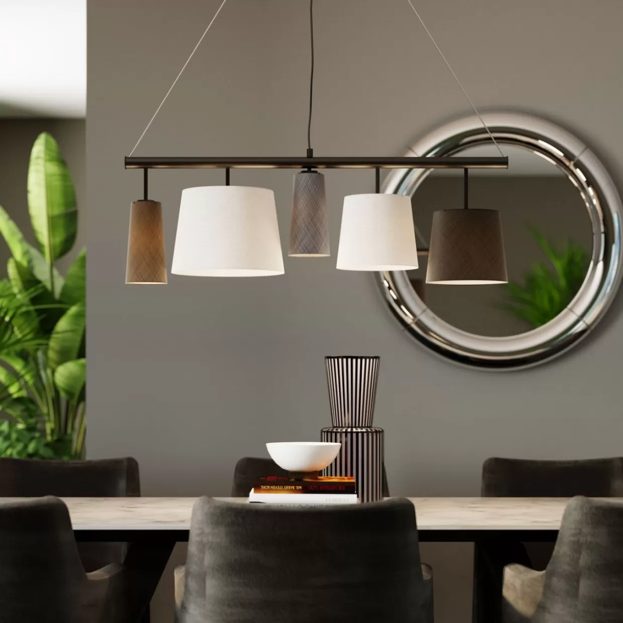 Lampadario Moderno Parecchi Sospeso | Design Industriale in Nero KARE | Illuminazione Elegante 100 cm

（：，，，，，SEO）