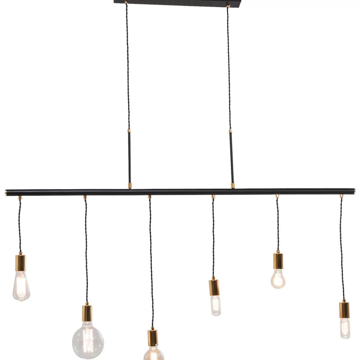 Lampada a sospensione moderna a stelo con 6 luci - Design elegante in nero opaco da KARE

(：，
