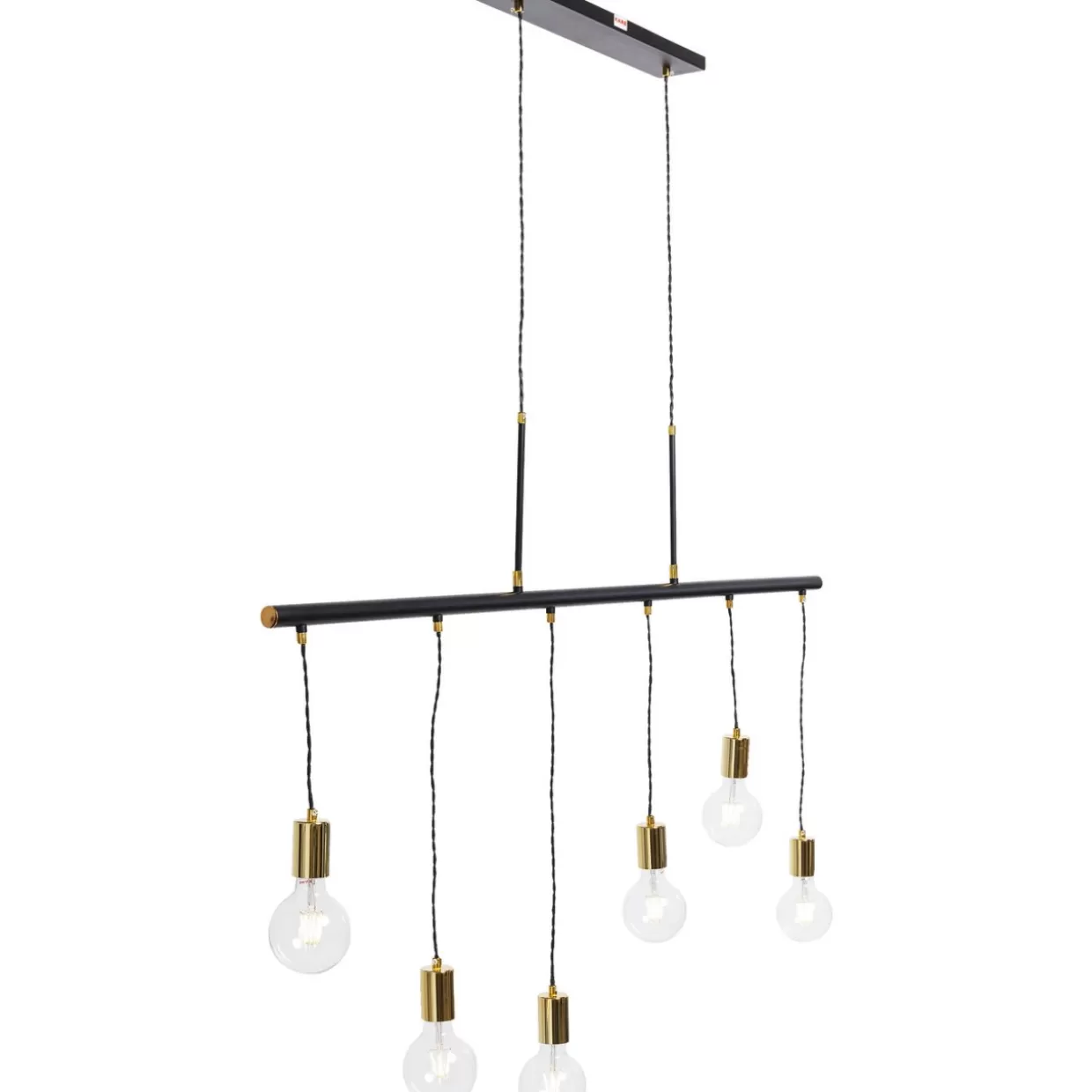 Lampada a sospensione moderna a stelo con 6 luci - Design elegante in nero opaco da KARE

(：，