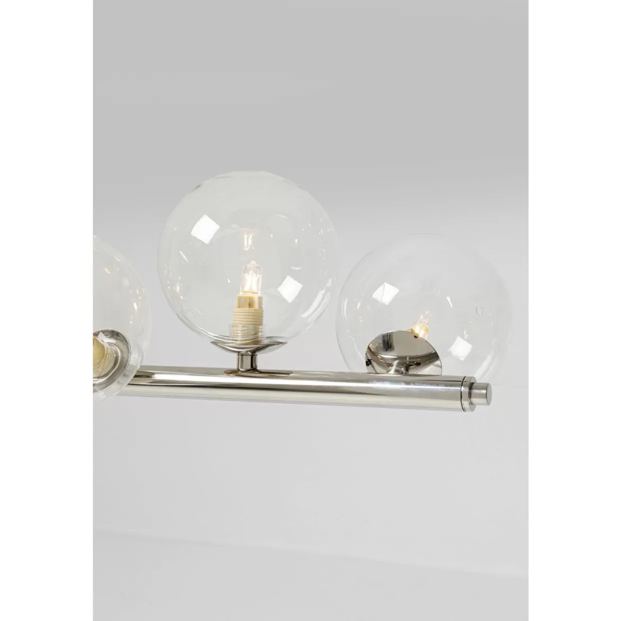 Lampadario Sospeso a Sfere Cromate 150 cm - Design Moderno con Struttura a Sfere Geometriche per Ambienti Contemporanei | KARE Collection