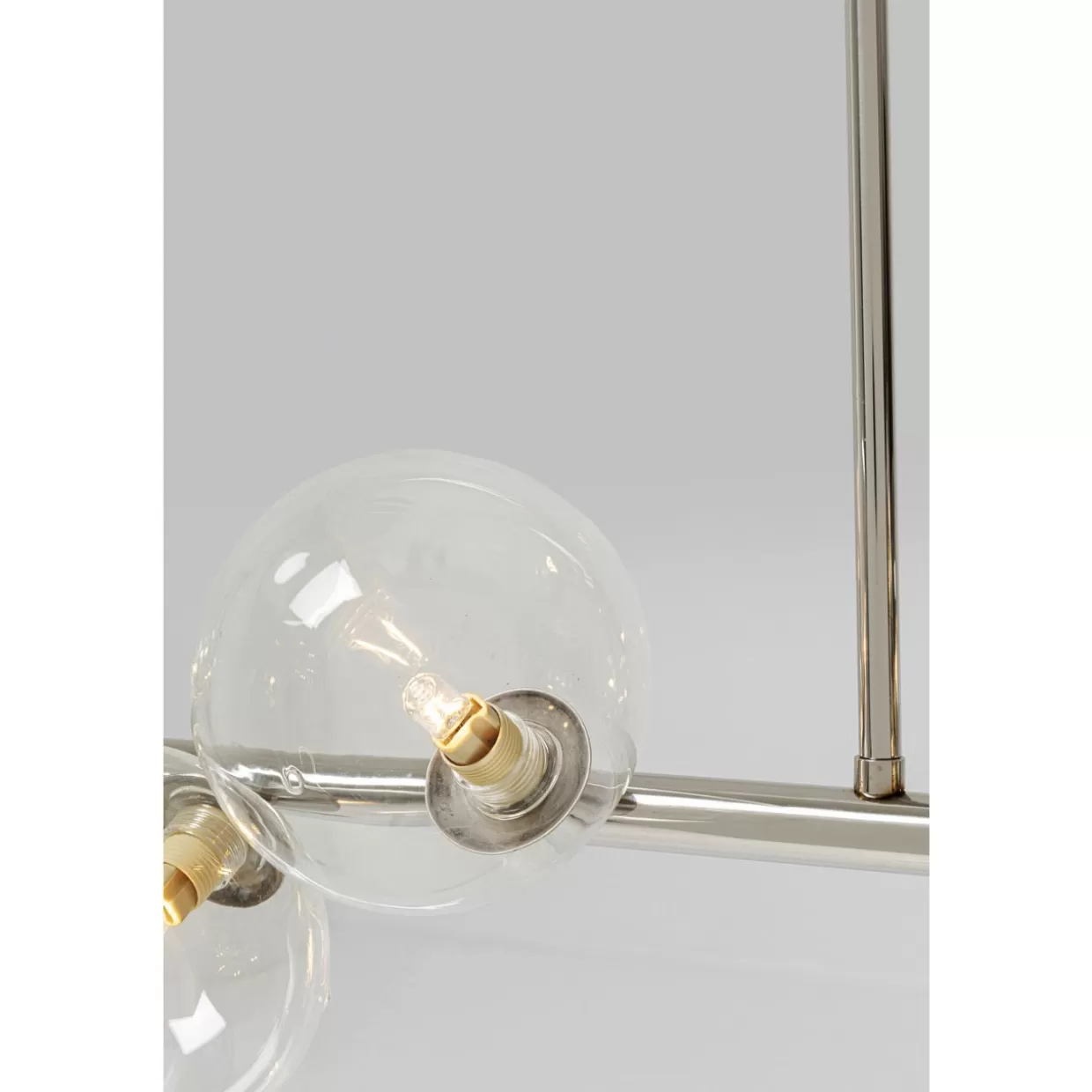 Lampadario Sospeso a Sfere Cromate 150 cm - Design Moderno con Struttura a Sfere Geometriche per Ambienti Contemporanei | KARE Collection