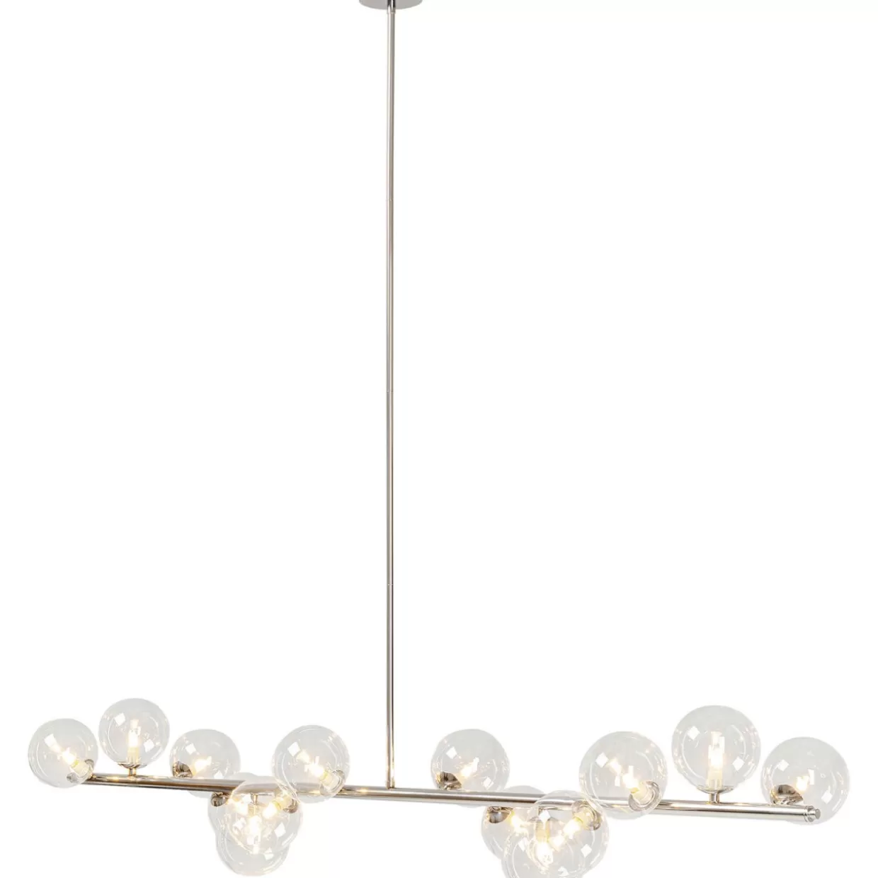 Lampadario Sospeso a Sfere Cromate 150 cm - Design Moderno con Struttura a Sfere Geometriche per Ambienti Contemporanei | KARE Collection