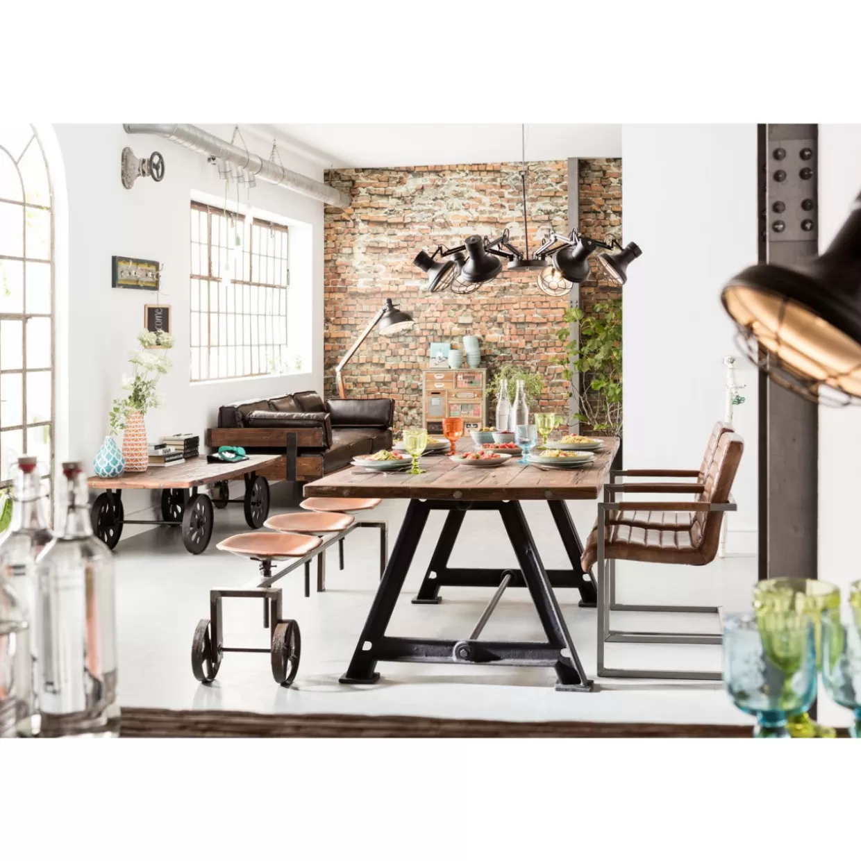Lampada Sospesa Spider Design Moderno con 6 Bracci - Collezione KARE