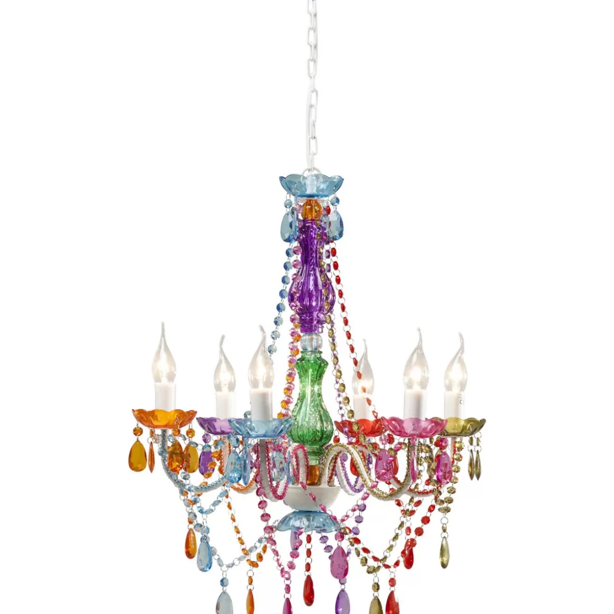 Lampadario a Sospensione KARE Design - Starlight Rainbow con Struttura Esagonale ed Effetto Prismatico

（：，，