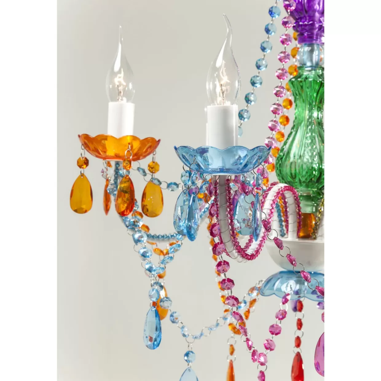 Lampadario a Sospensione KARE Design - Starlight Rainbow con Struttura Esagonale ed Effetto Prismatico

（：，，