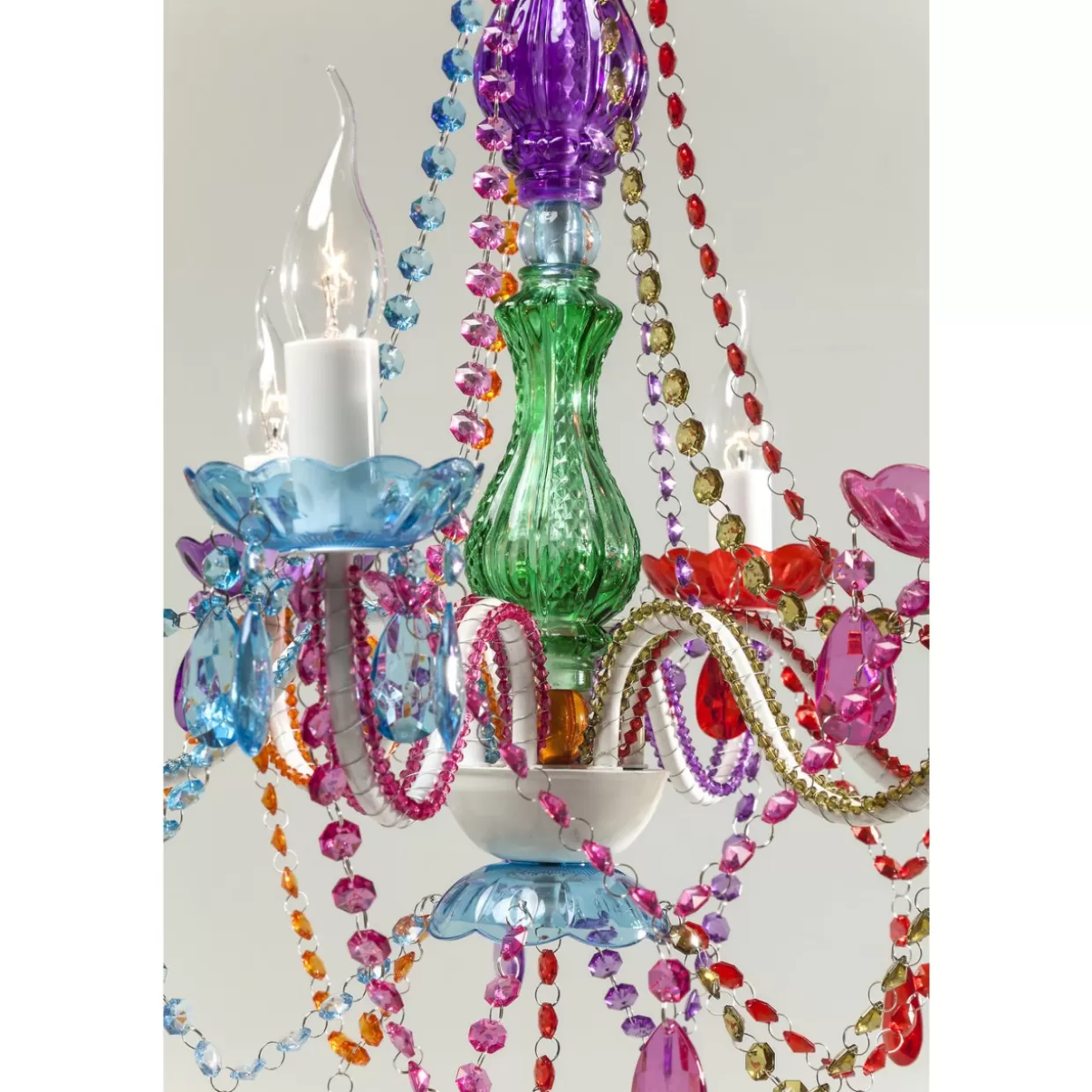 Lampadario a Sospensione KARE Design - Starlight Rainbow con Struttura Esagonale ed Effetto Prismatico

（：，，