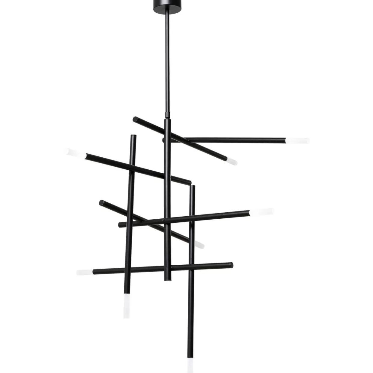 KARE Design - Lampada Sospesa Moderna con Stile a Bastoncini - Nero Opaco per Arredamento Contemporaneo