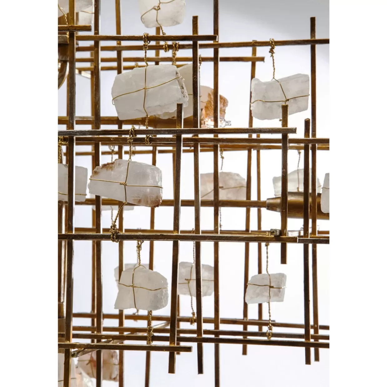 Lampada sospesa con elementi minerali - Design moderno KARE per arredi contemporanei