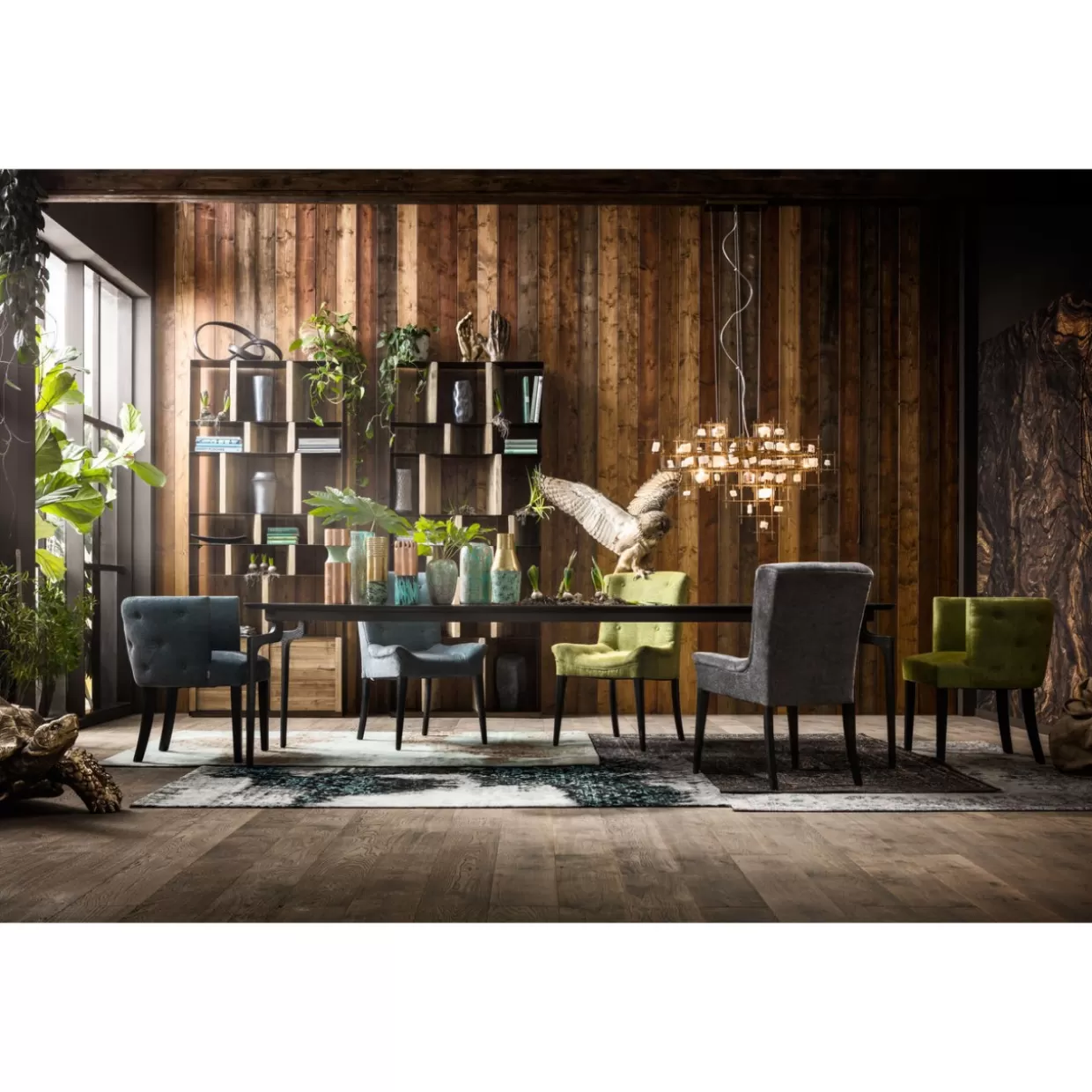 Lampada sospesa con elementi minerali - Design moderno KARE per arredi contemporanei