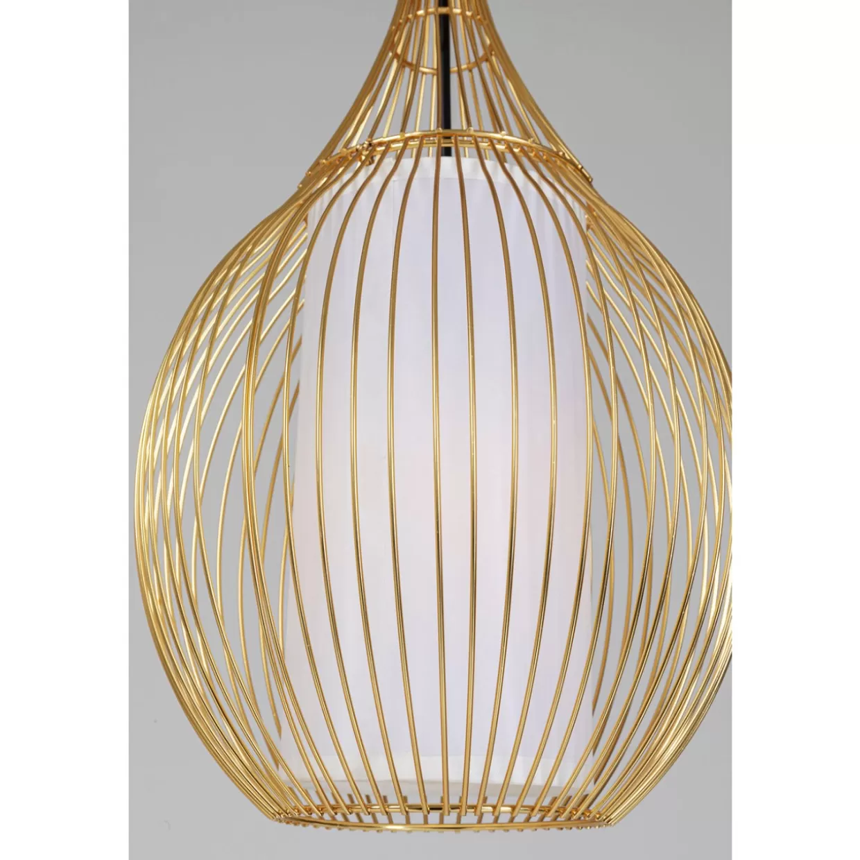 Lampada Sospesa Swing KARE Design - Ferro Battuto con Rifiniture Dorate, Illuminazione Elegante per Soggiorno o Camera da Letto