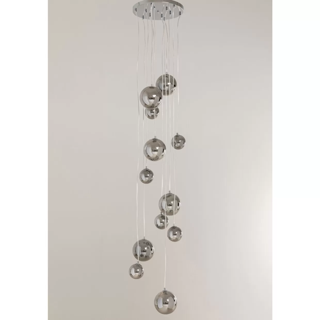 Lampada a Sospensione Elegante Symphony Cromata - Design Contemporaneo KARE