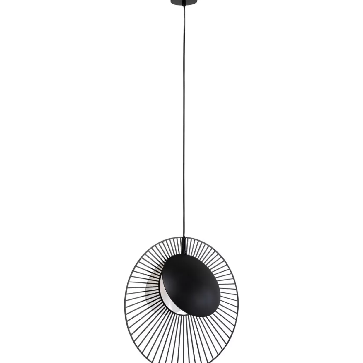 Lampada Sospensione Moderna KARE Design - Elegante Design a Filo Nero con Diametro 45cm