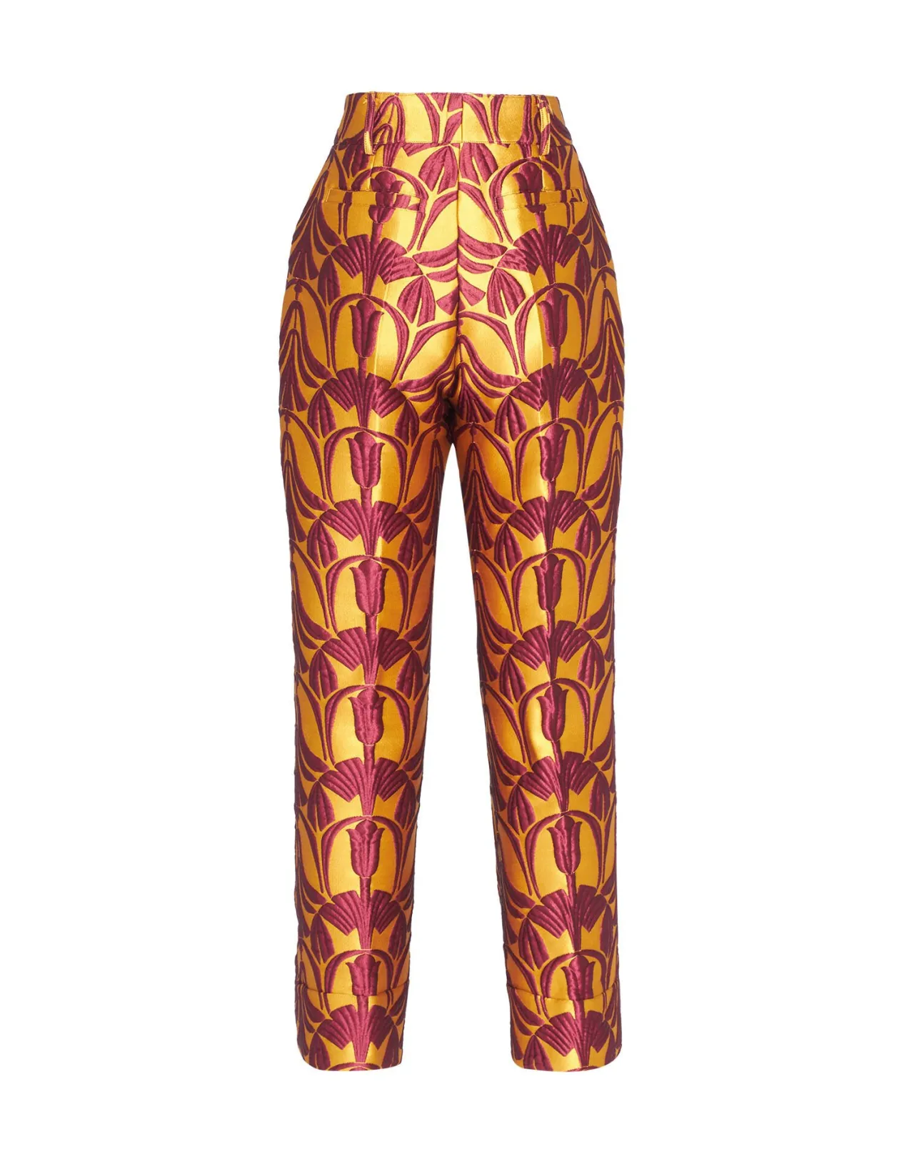 Pantaloni Jacquard Oro Papiro Modello Hendrix - Collezione La DoubleJ