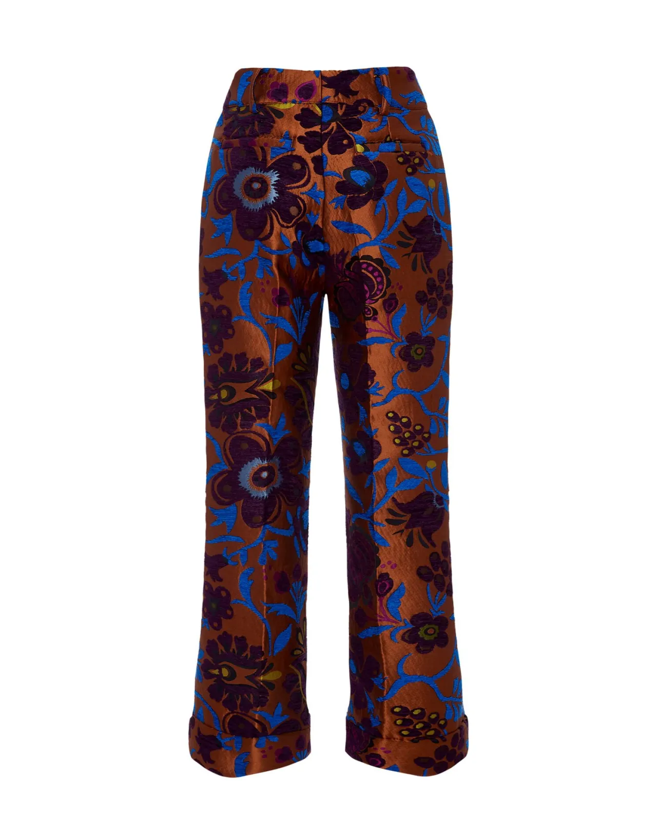 Pantaloni Jacquard Hendrix Selva in Tonalità Terracotta - Stile Boho-Chic di La DoubleJ