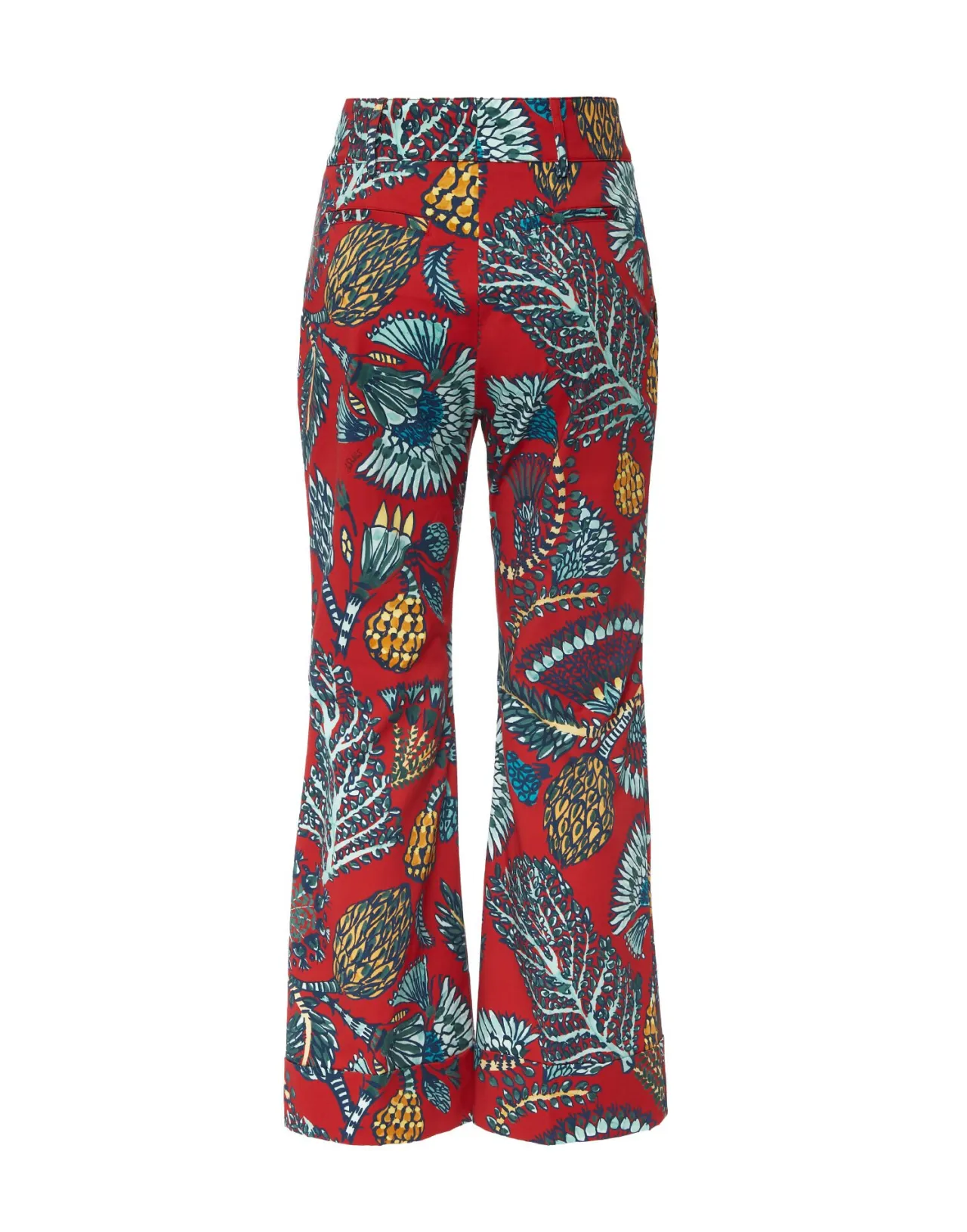 Pantaloni Comodi Hendrix di La DoubleJ - Tinta Rosso Sicomoro in Cotone Elasticizzato Pesante dal Tocco Elegante