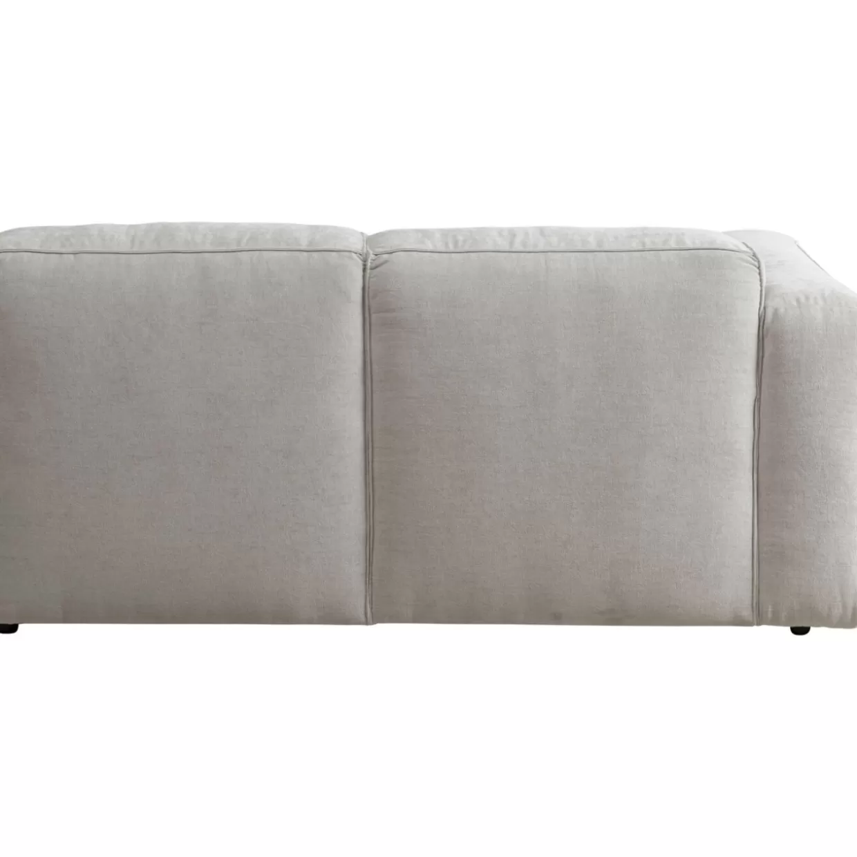 KARE Design - Divano Moderno Henry Elements 2 Posti con Schienale Laterale Sinistro in Tessuto Bianco Panna