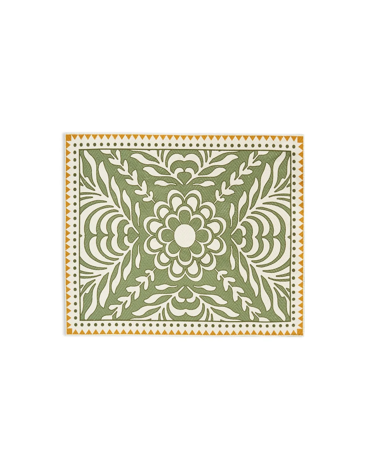 Tovagliette La DoubleJ in Cotone Spina di Pesce – Set da 2 Verde Chiaro Tudor con Motivo Chevron, Edizione Speciale a Tempo Limitato