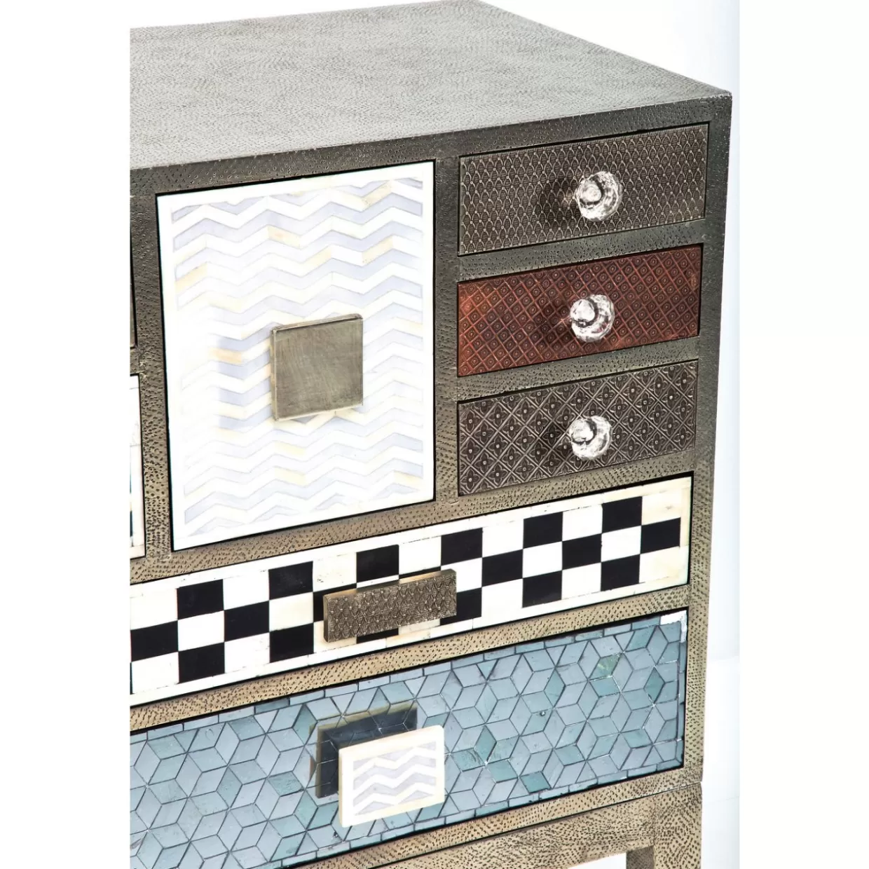 KARE Design: Comò e Credenze Chic con 13 Ante Stile Chalet - Alta Cassettiera Funzionale per Soggiorno o Ingresso