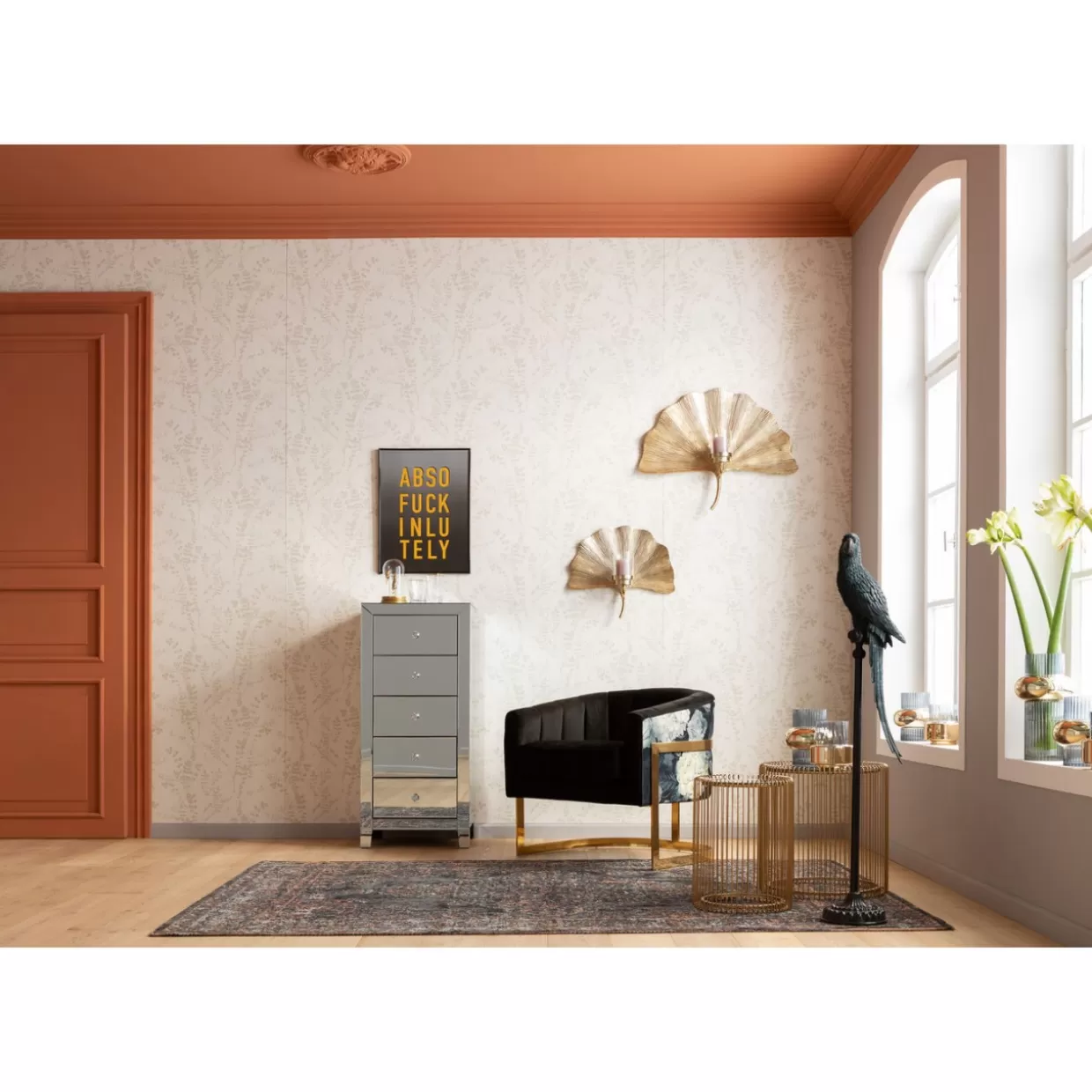 Comò eleganti e mobili soggiorno di design | Alta comò lusso con 5 cassetti - Collezione esclusiva KARE