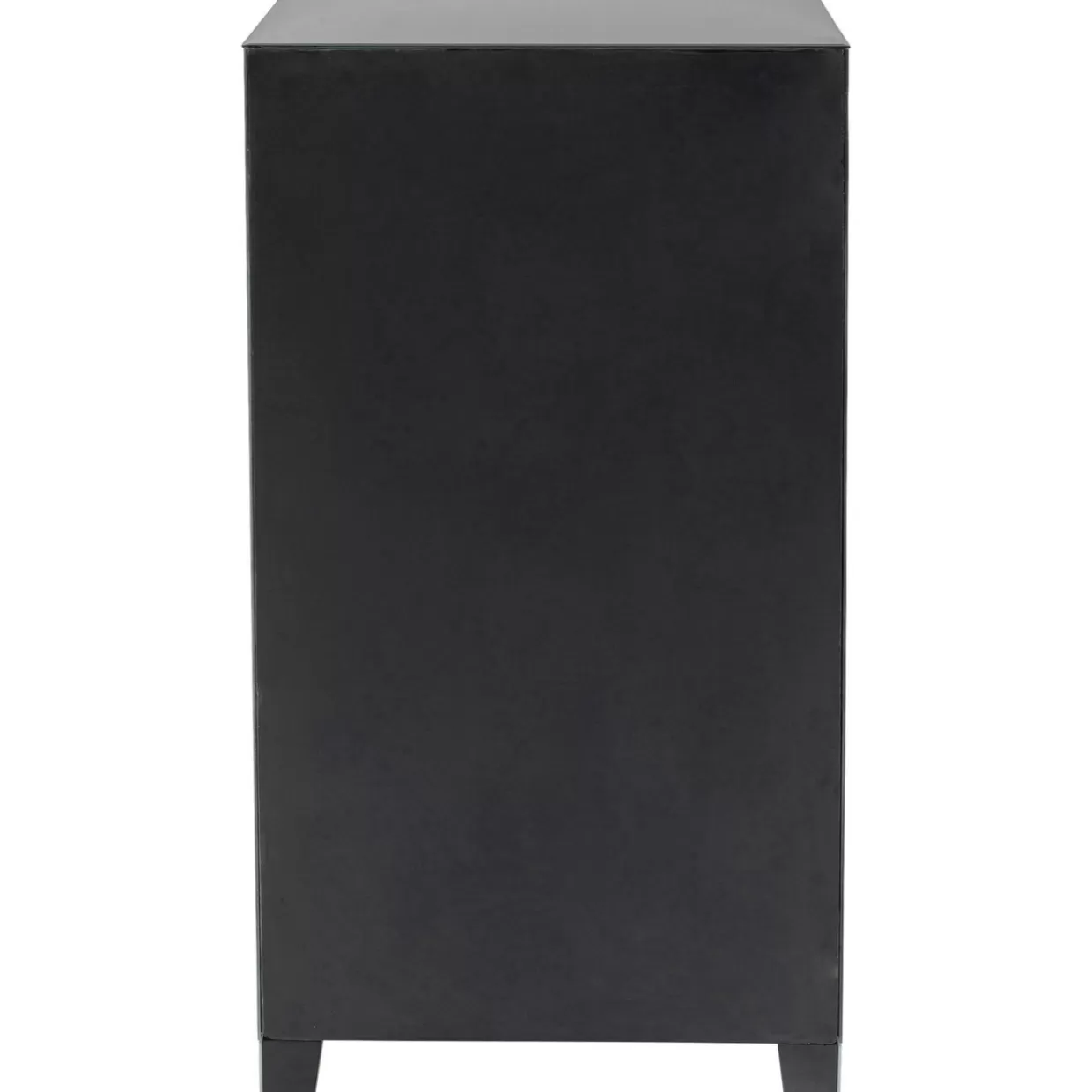 KARE Design - Credenza Alta con 5 Cassetti | Mobile Contenitore Moderno con Sistema di Apertura Soft-Touch, Grigio Antracite 

（：，