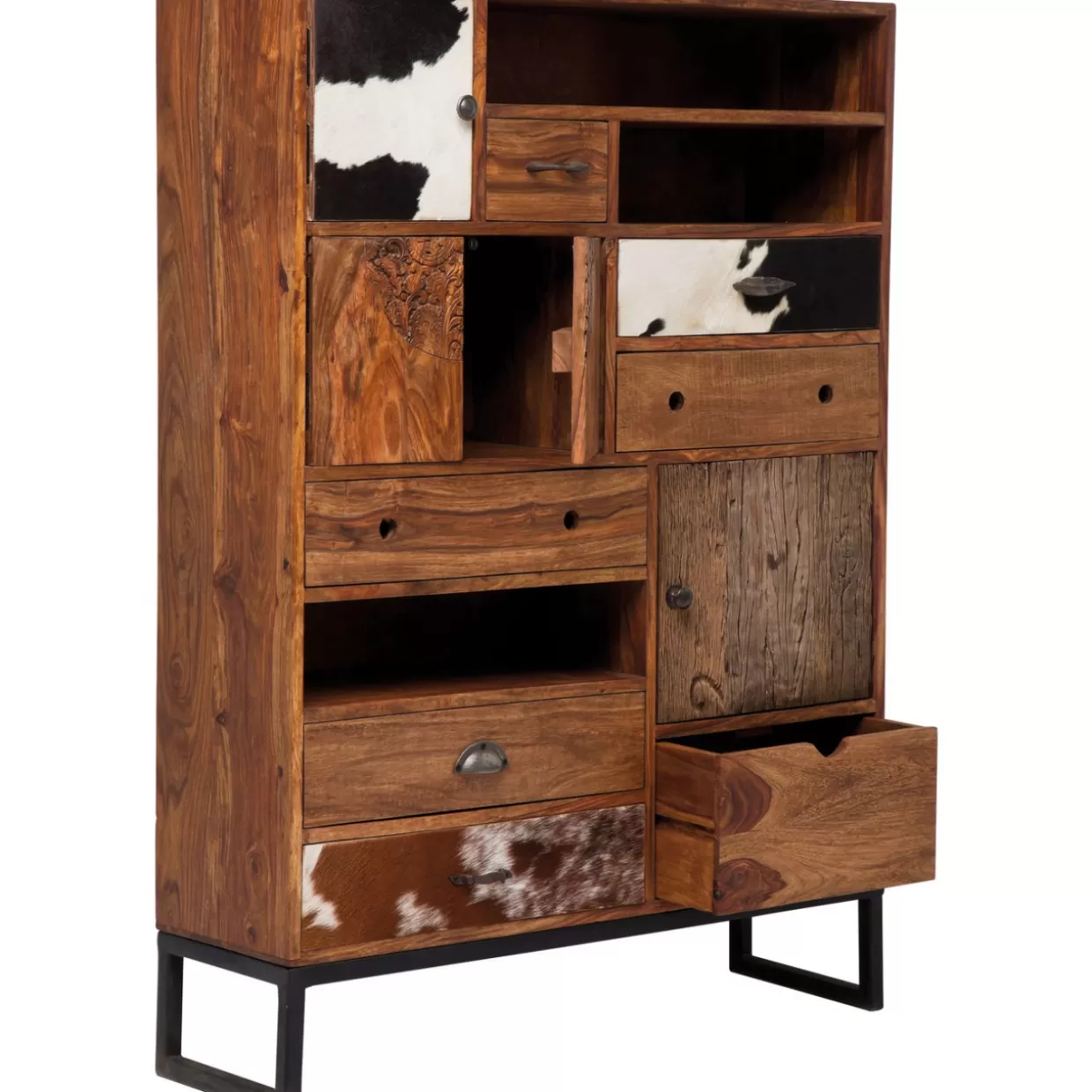 Comò Alto Rodeo con Struttura in Legno - Credenza Design per Soggiorno Moderno | Collezione Esclusiva da KARE