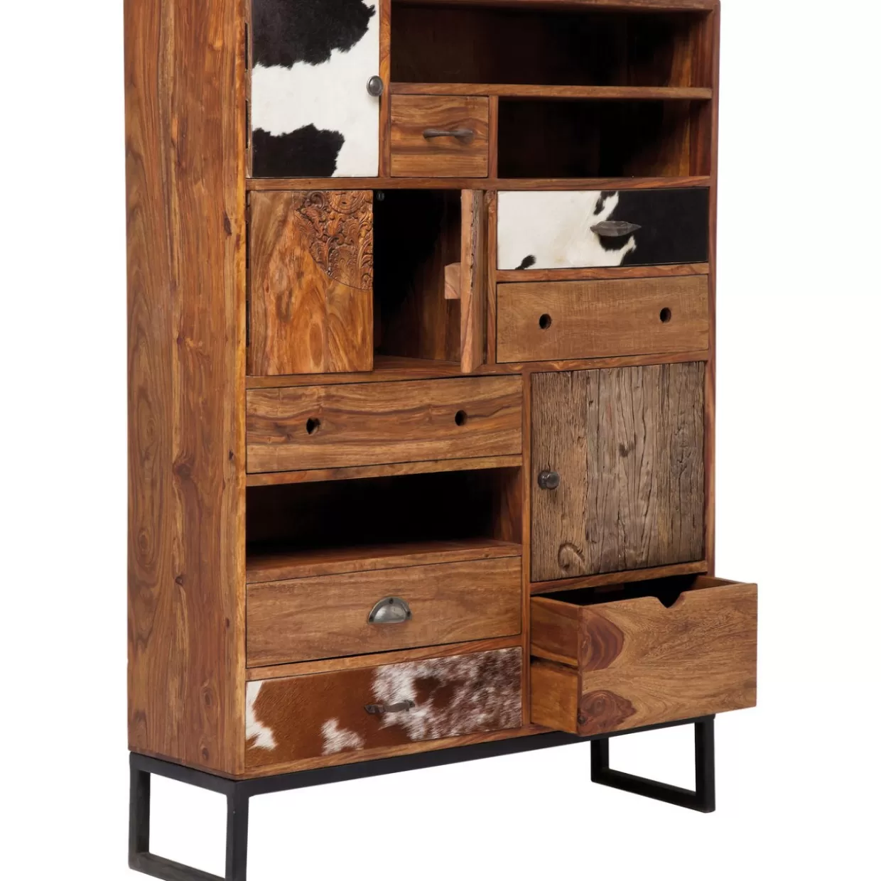 Comò Alto Rodeo con Struttura in Legno - Credenza Design per Soggiorno Moderno | Collezione Esclusiva da KARE