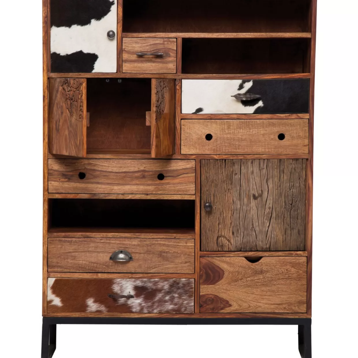 Comò Alto Rodeo con Struttura in Legno - Credenza Design per Soggiorno Moderno | Collezione Esclusiva da KARE