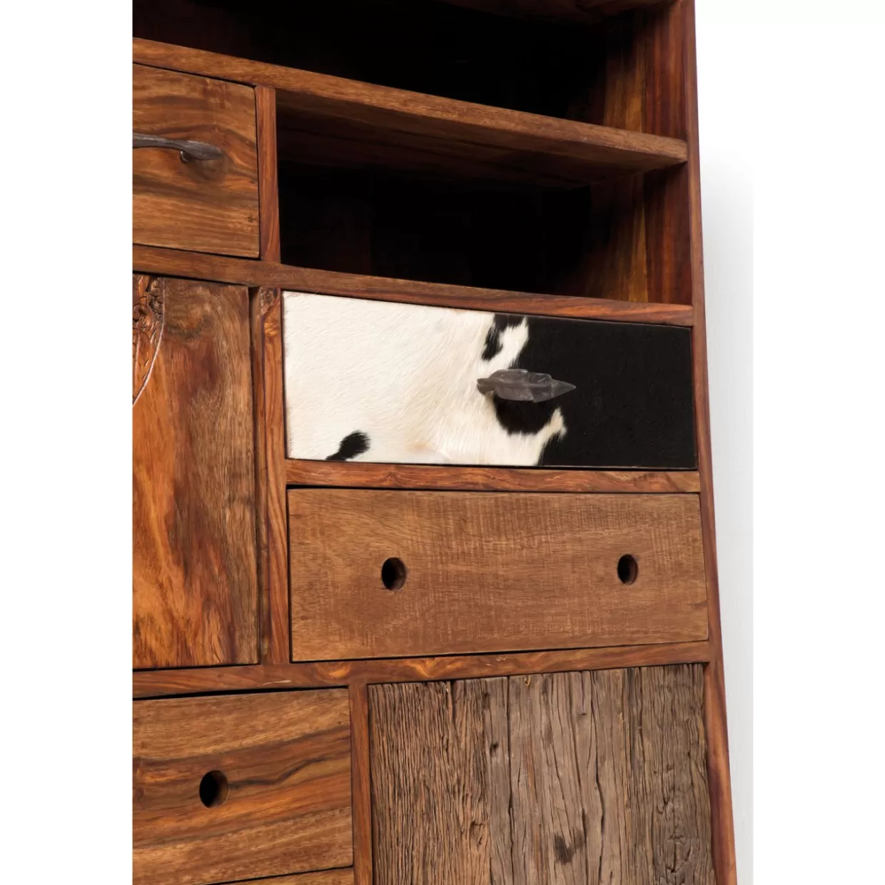 Comò Alto Rodeo con Struttura in Legno - Credenza Design per Soggiorno Moderno | Collezione Esclusiva da KARE