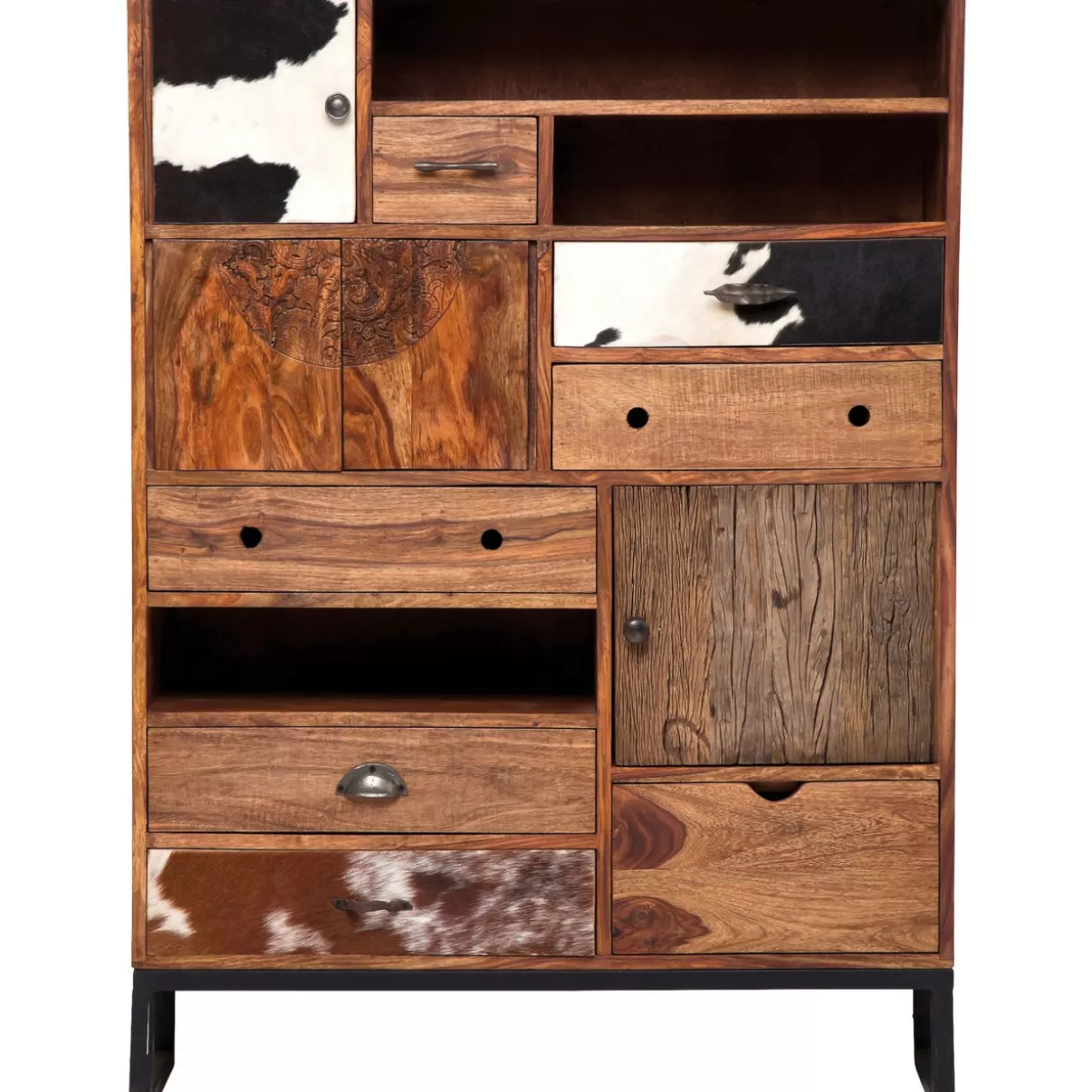 Comò Alto Rodeo con Struttura in Legno - Credenza Design per Soggiorno Moderno | Collezione Esclusiva da KARE