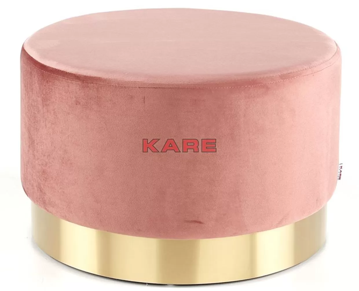 KARE Design Originale - Panche e Sgabelli Eleganti in Ottone Rosato Ciliegia, Diametro 55cm per Interni