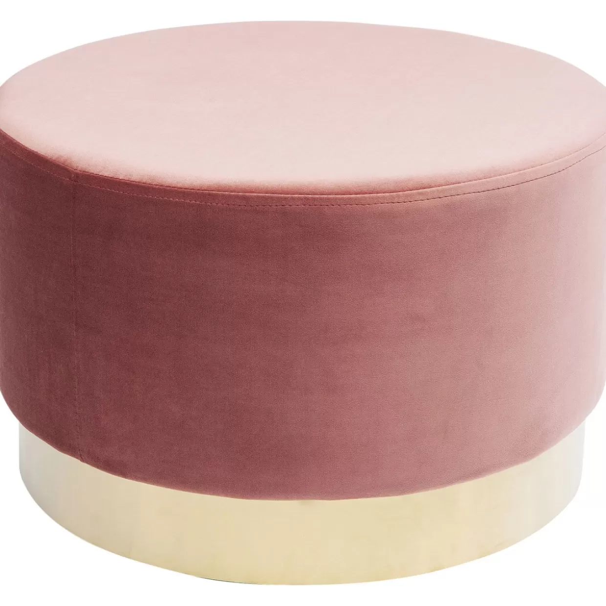 KARE Design Originale - Panche e Sgabelli Eleganti in Ottone Rosato Ciliegia, Diametro 55cm per Interni