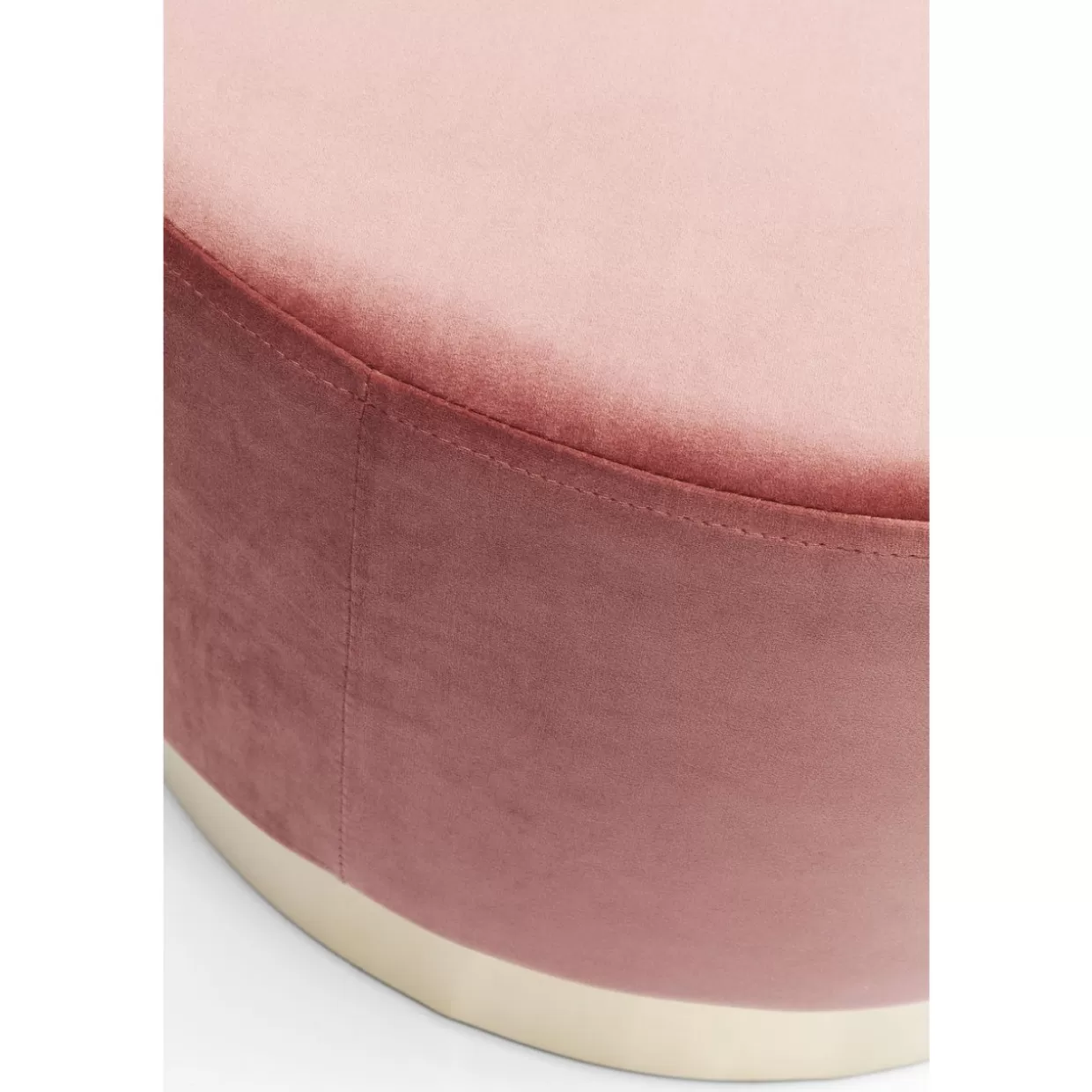 KARE Design Originale - Panche e Sgabelli Eleganti in Ottone Rosato Ciliegia, Diametro 55cm per Interni